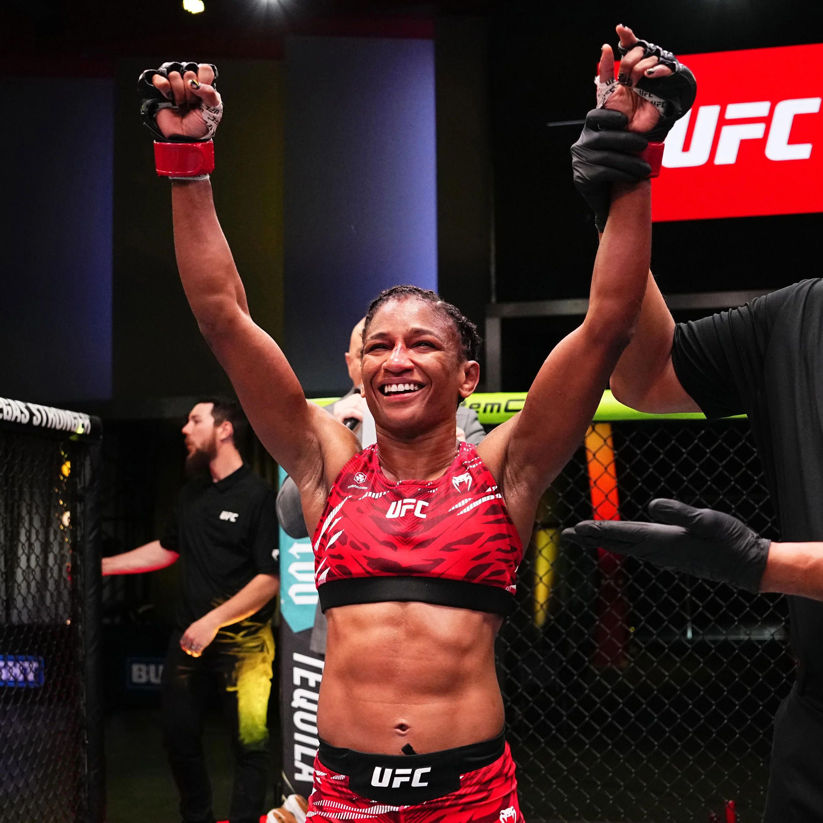 Angela Hill Signed 1-of-1 Fight Issued Jersey UFC Fight Night: Cannonier vs Rodrigues - Image 4