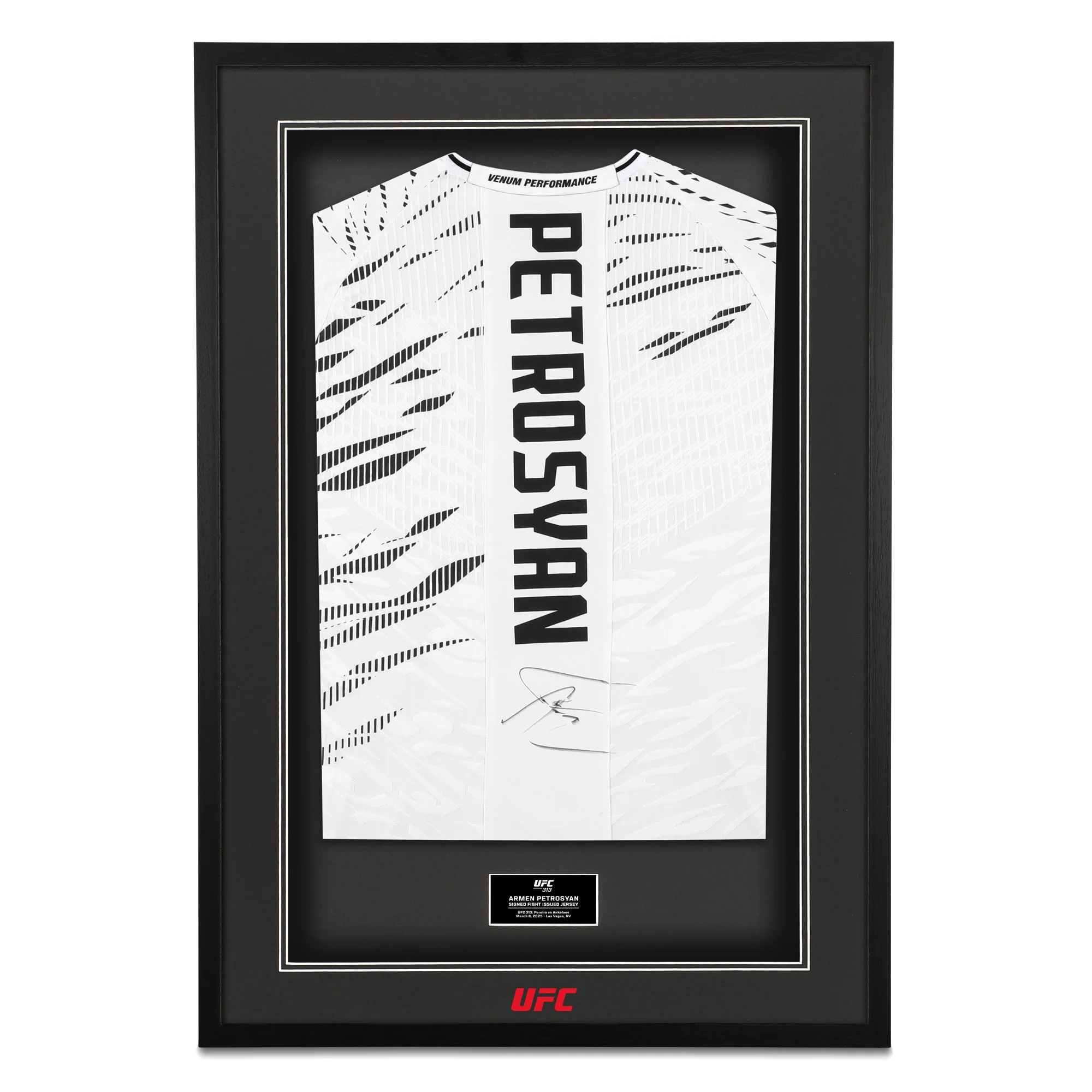 Armen Petrosyan Signed 1-of-1 Fight Issued Jersey UFC 313: Pereira vs Ankalaev