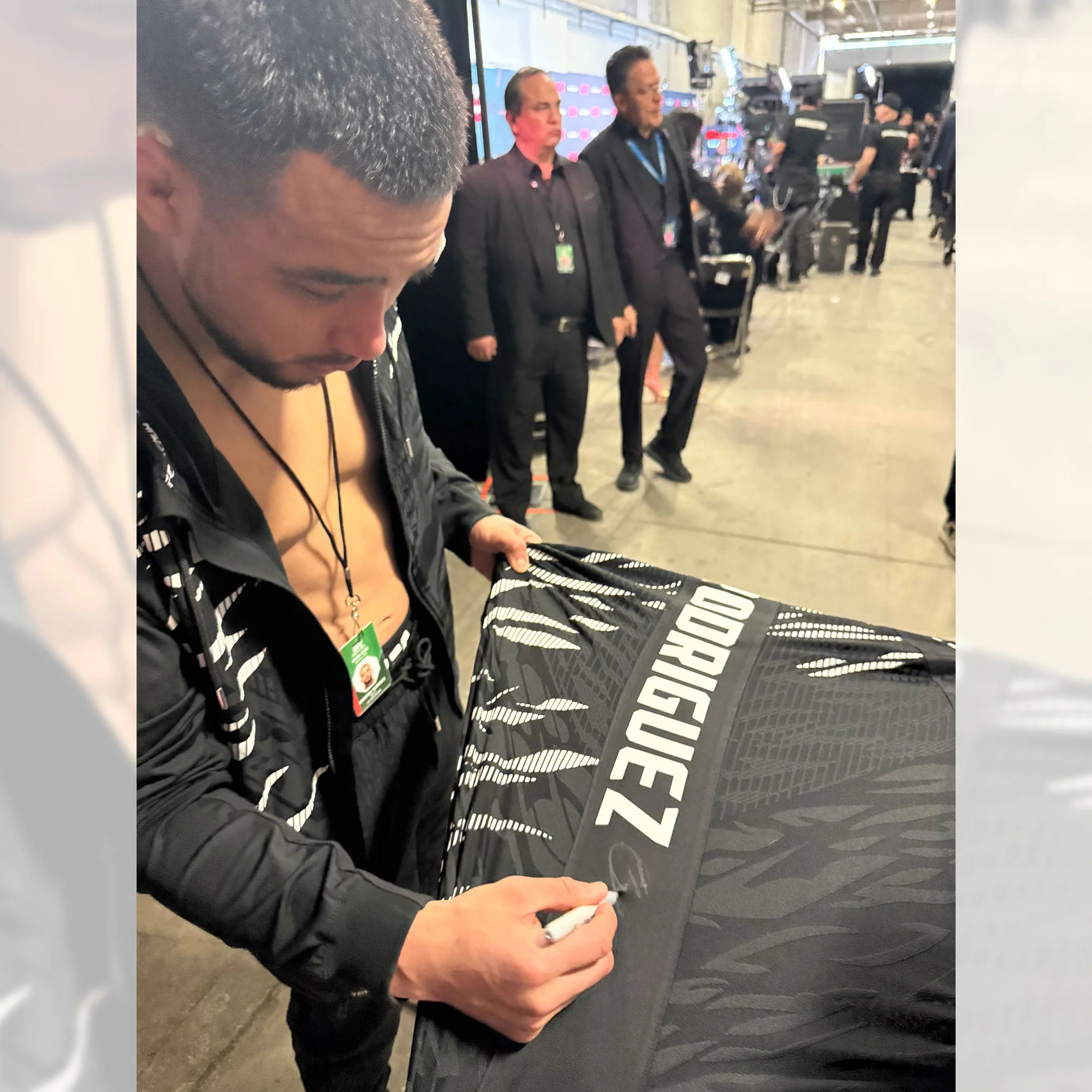 Christian Rodriguez Signed 1-of-1 Fight Issued Jersey UFC Fight Night: Moreno vs Erceg - Image 2