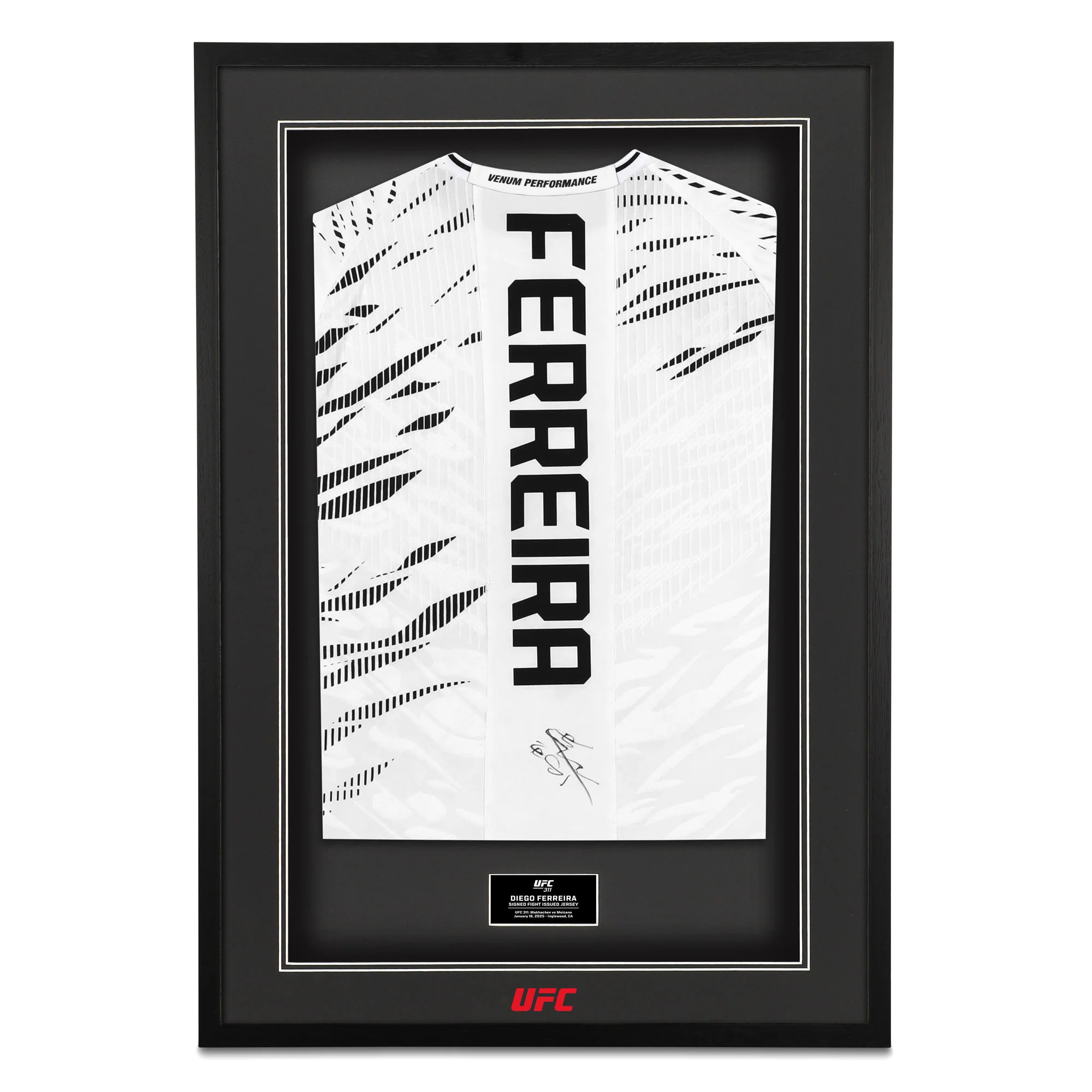 Diego Ferreira Signed 1-of-1 Fight Issued Jersey UFC 311: Makhachev vs Moicano