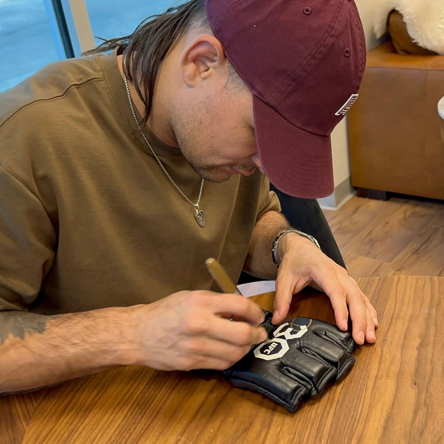 Diego Lopes Signed Official UFC Fight Gloves - 30th Anniversary Edition - Image 3