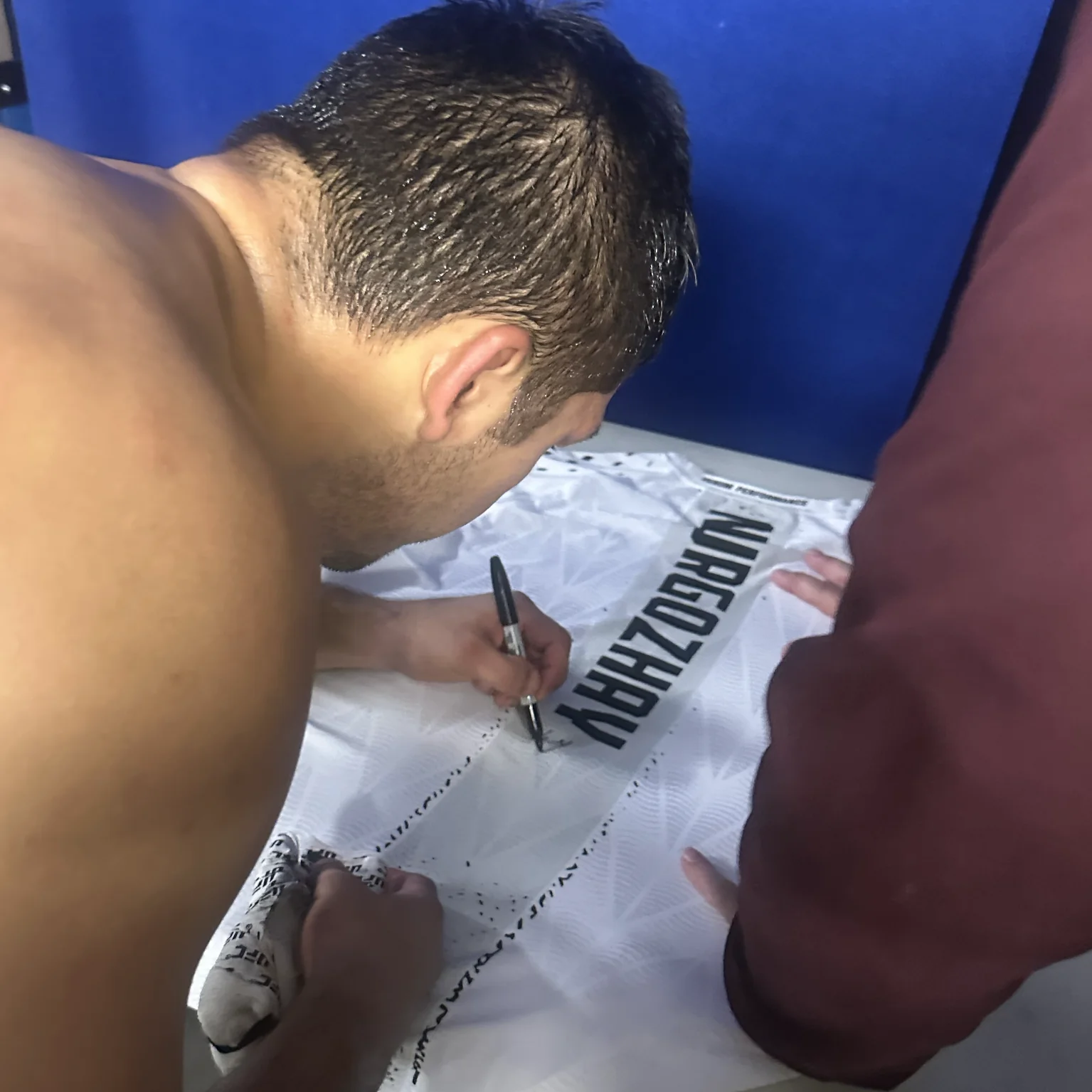 Diyar Nurgozhay Signed 1-of-1 Fight Worn Jersey UFC 326: Holloway vs Oliveira 2 - Image 3