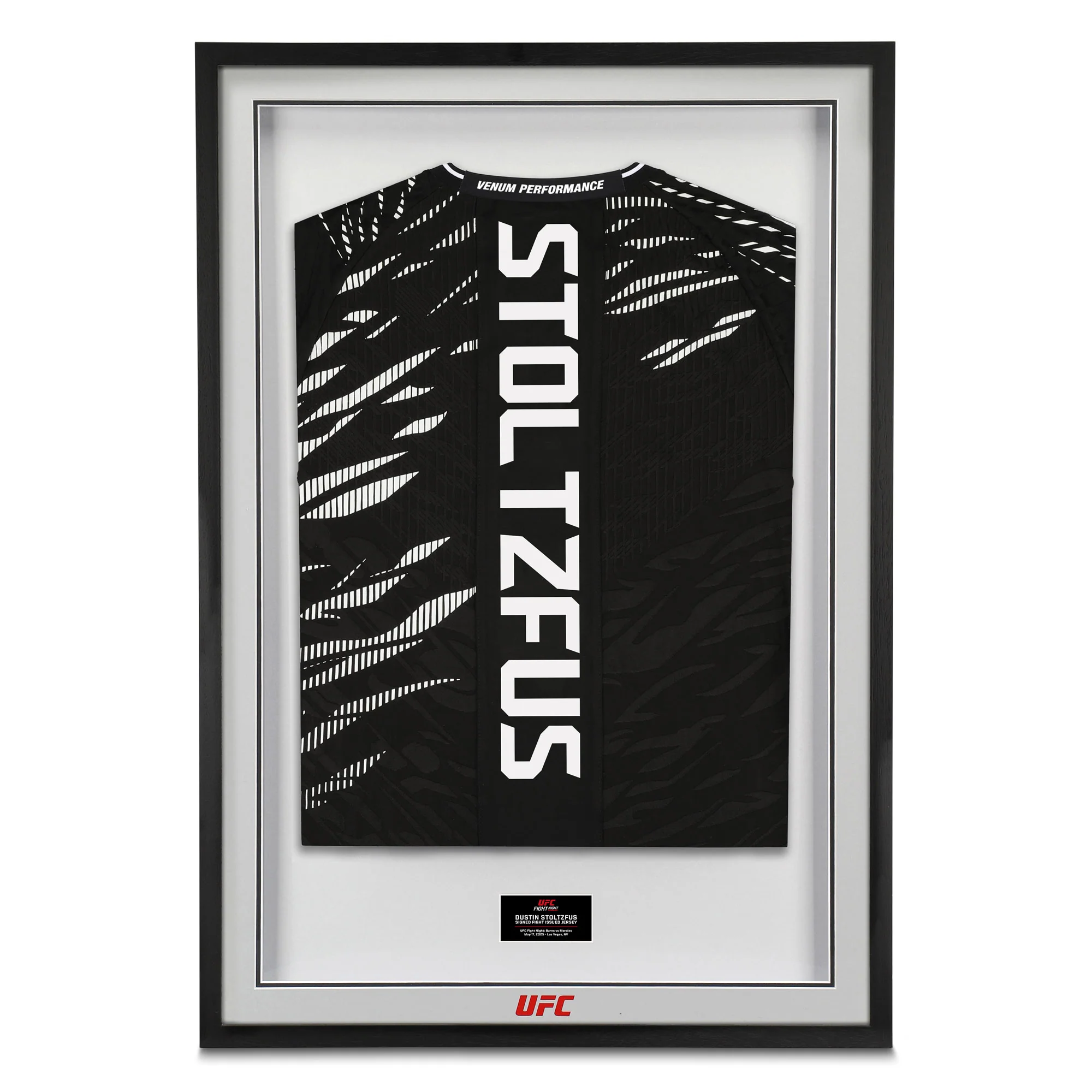Dustin Stoltzfus Signed 1-of-1 Fight Issued Jersey UFC Fight Night: Burns vs Morales