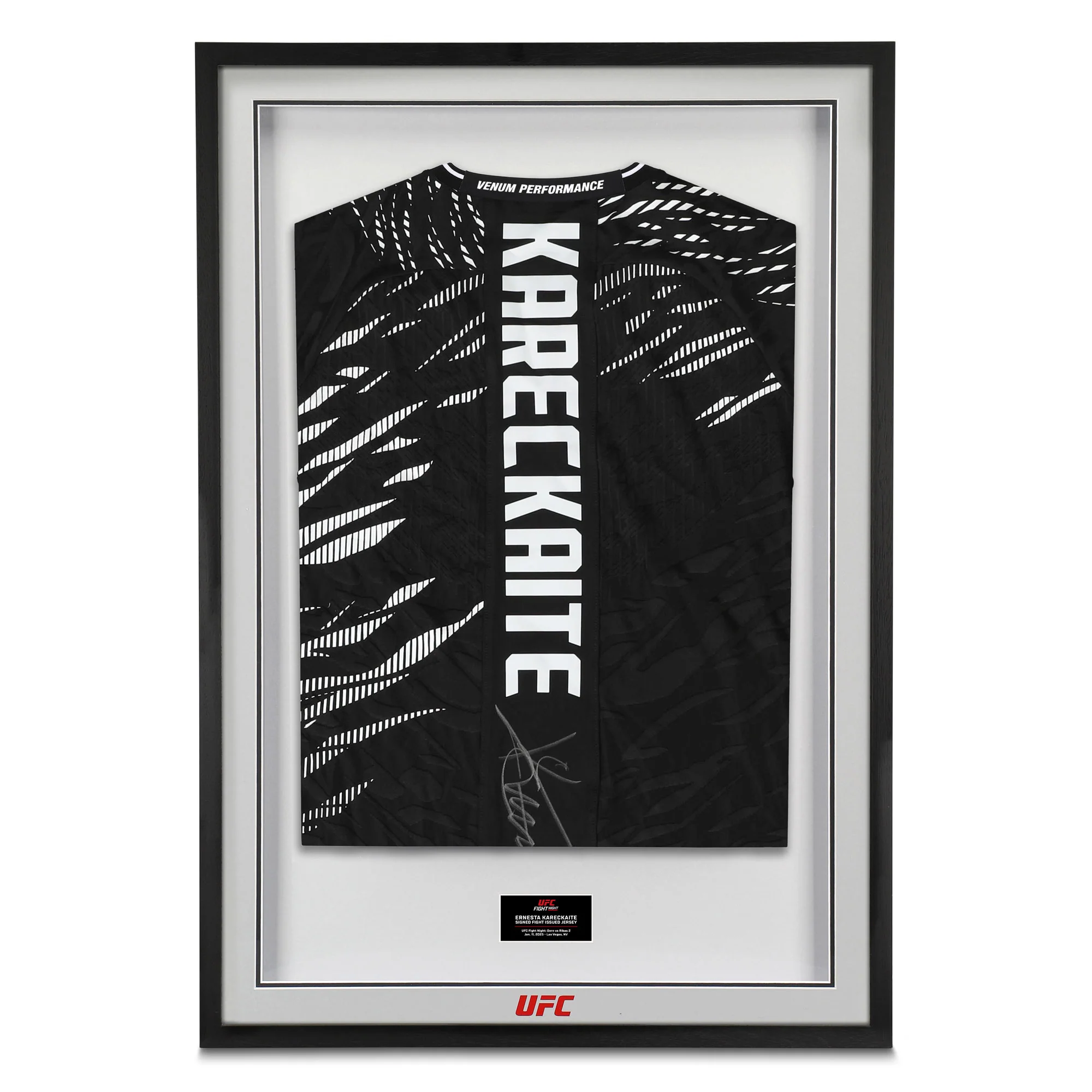 Ernesta Kareckaite Signed 1-of-1 Fight Issued Jersey UFC Fight Night: Dern vs Ribas