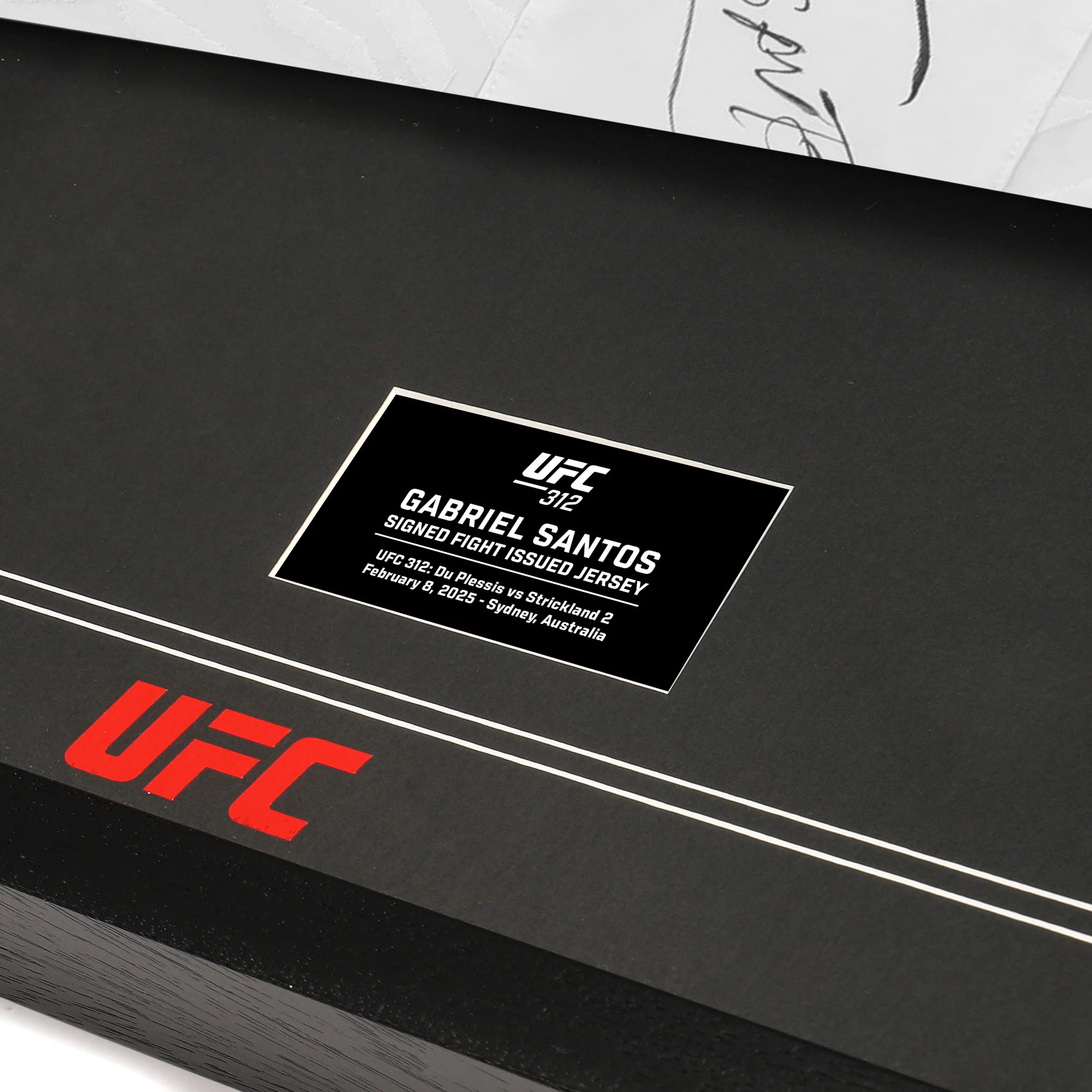 Gabriel Santos 1-of-1 Signed Fight Issued Jersey UFC 312: Du Plessis vs Strickland - Image 3