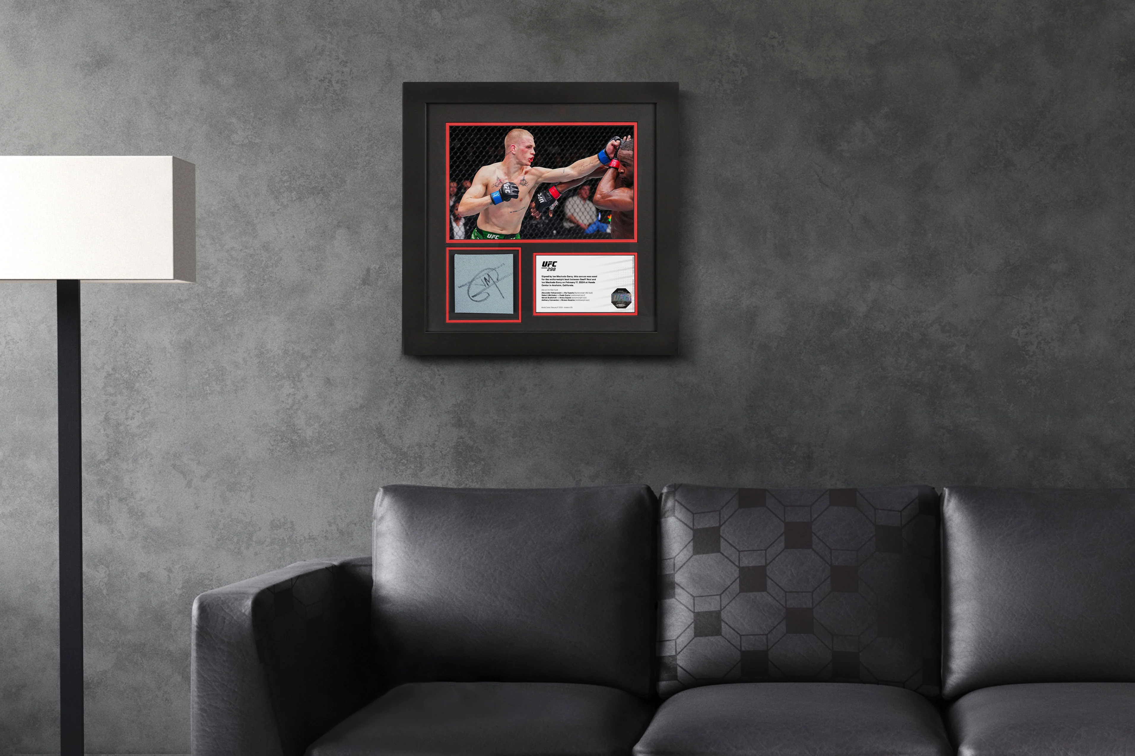 Ian Garry UFC 298 Signed Canvas & Photo - Image 6