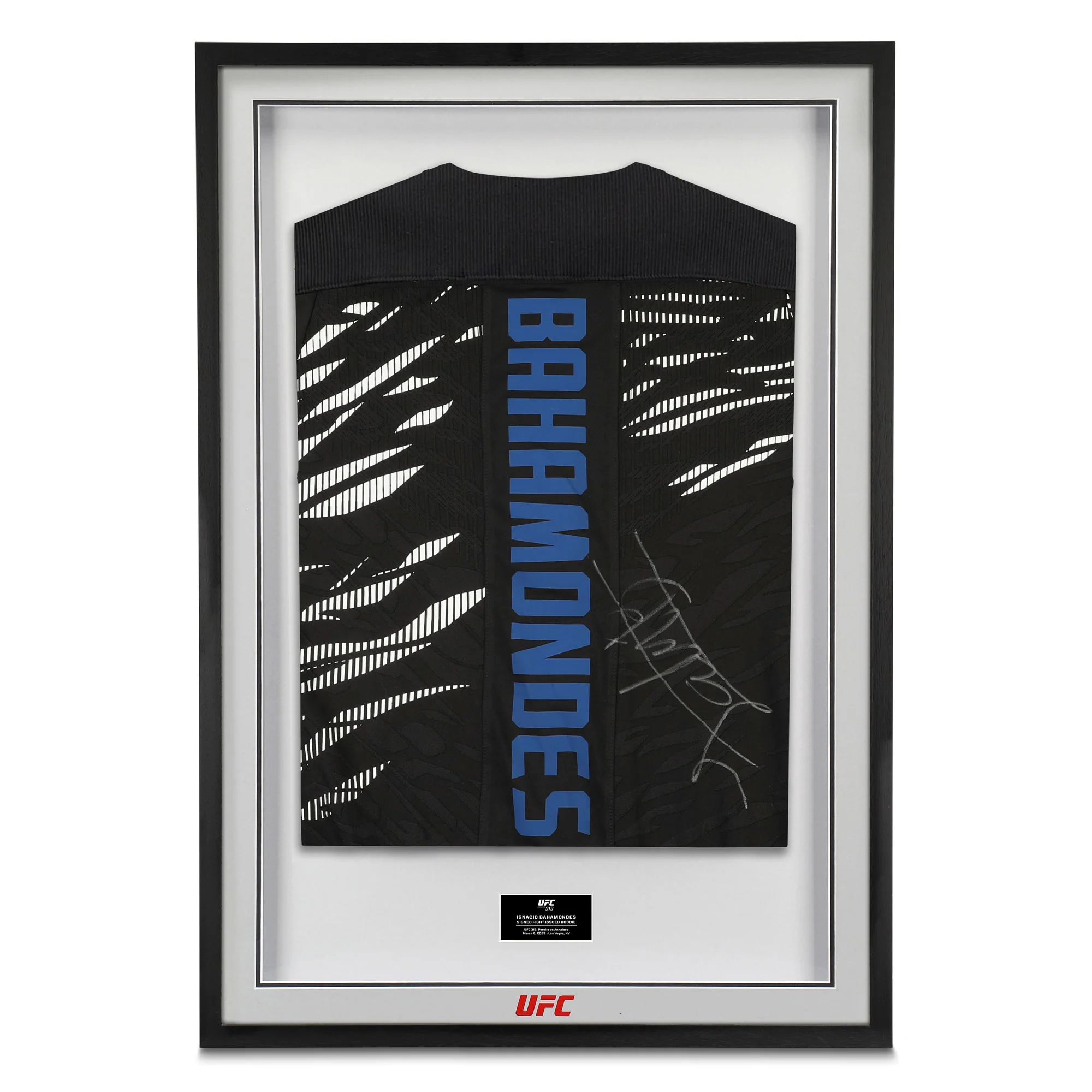 Ignacio Bahamondes Signed 1-of-1 Fight Issued Hoodie UFC 313: Pereira vs Ankalaev