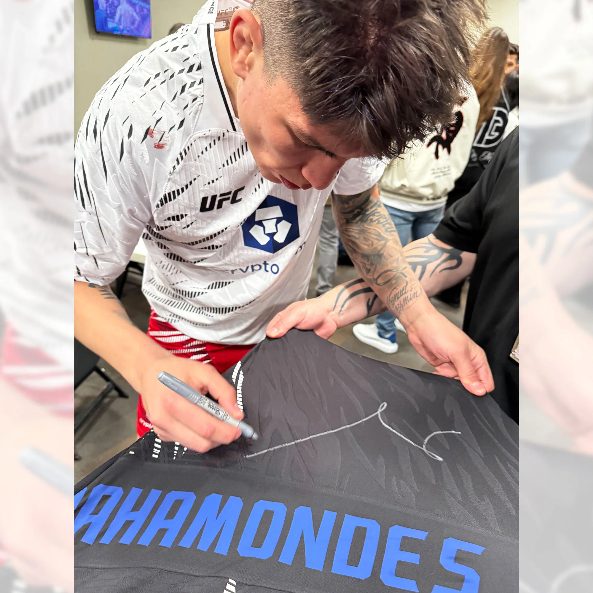 Ignacio Bahamondes Signed 1-of-1 Fight Issued Hoodie UFC 313: Pereira vs Ankalaev - Image 2