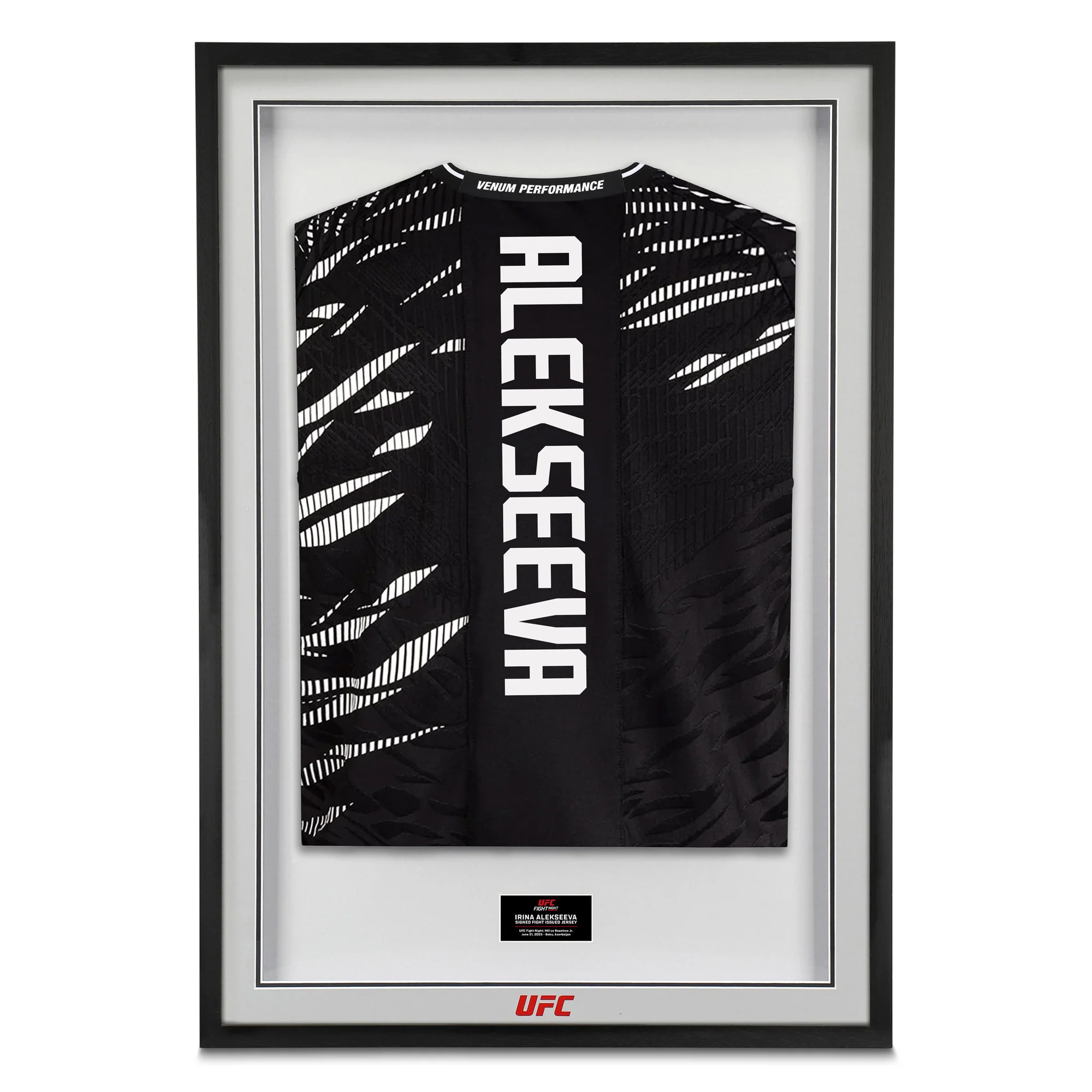 Irina Alekseeva Signed 1-of-1 Fight Issued Jersey UFC Fight Night: Hill vs Rountree Jr