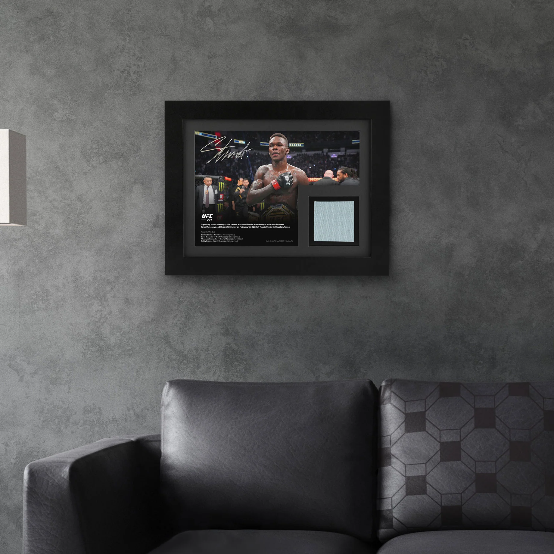 Israel Adesanya Canvas & Signed Photo UFC 271: Adesanya vs Whittaker 2 - Image 6