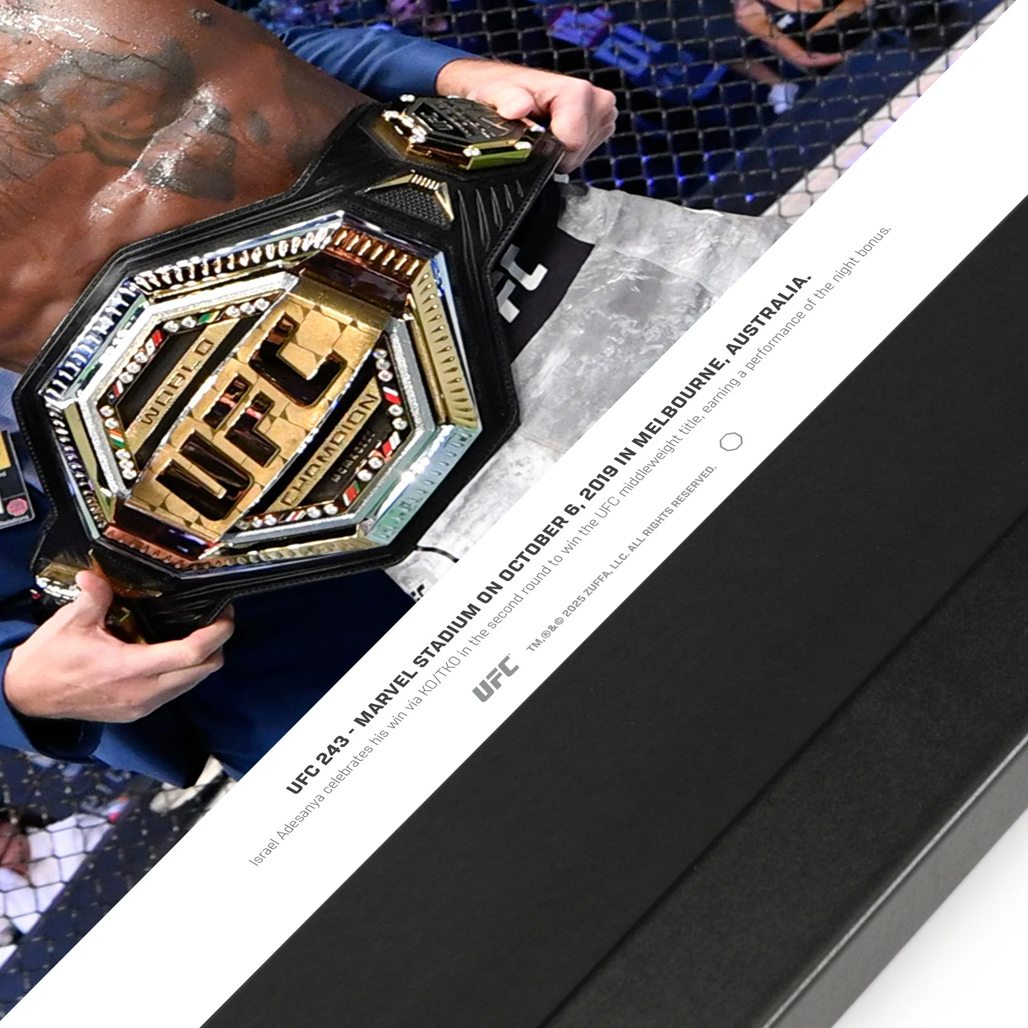 Israel Adesanya Signed Photo UFC 243 - Image 3