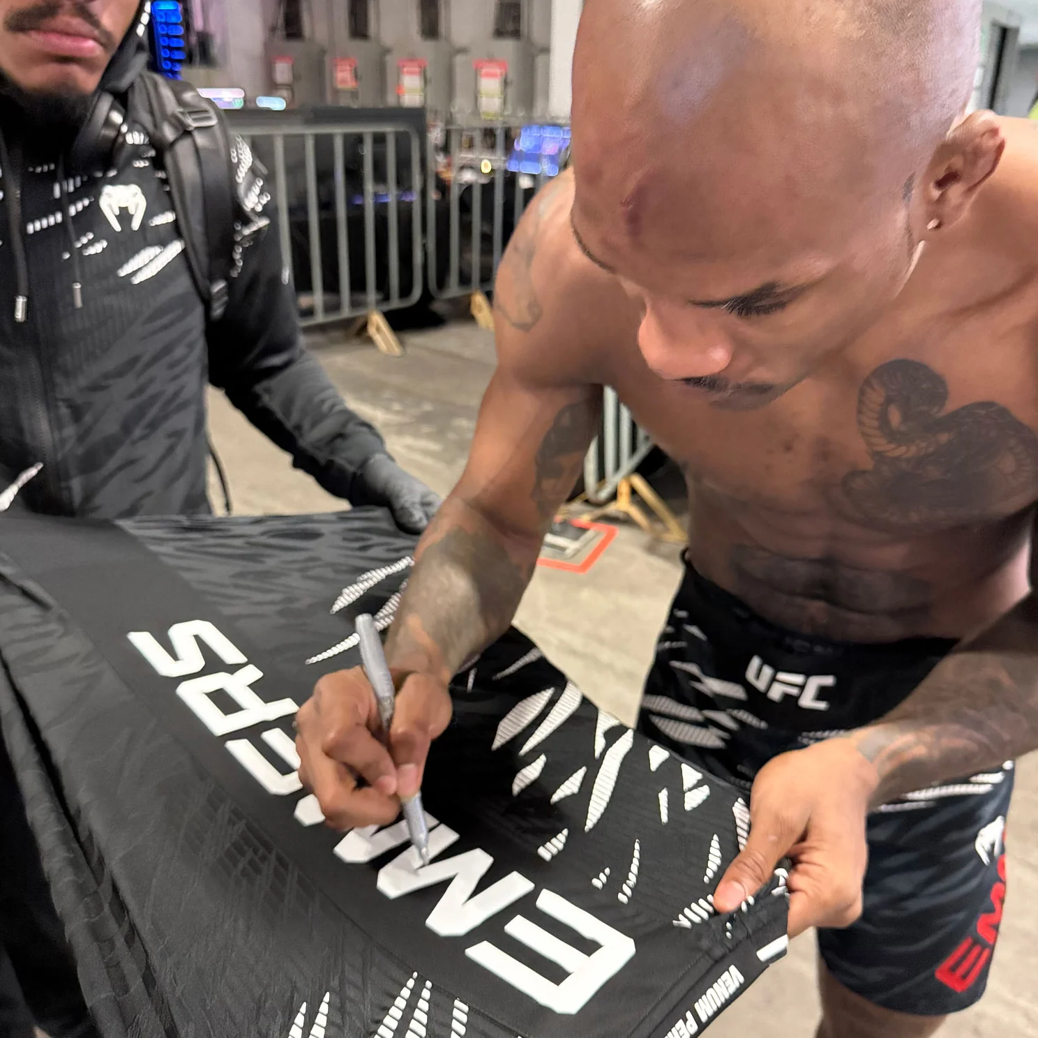 Jamall Emmers Signed 1-of-1 Fight Issued Jersey UFC Fight Night: Moreno vs Erceg - Image 2