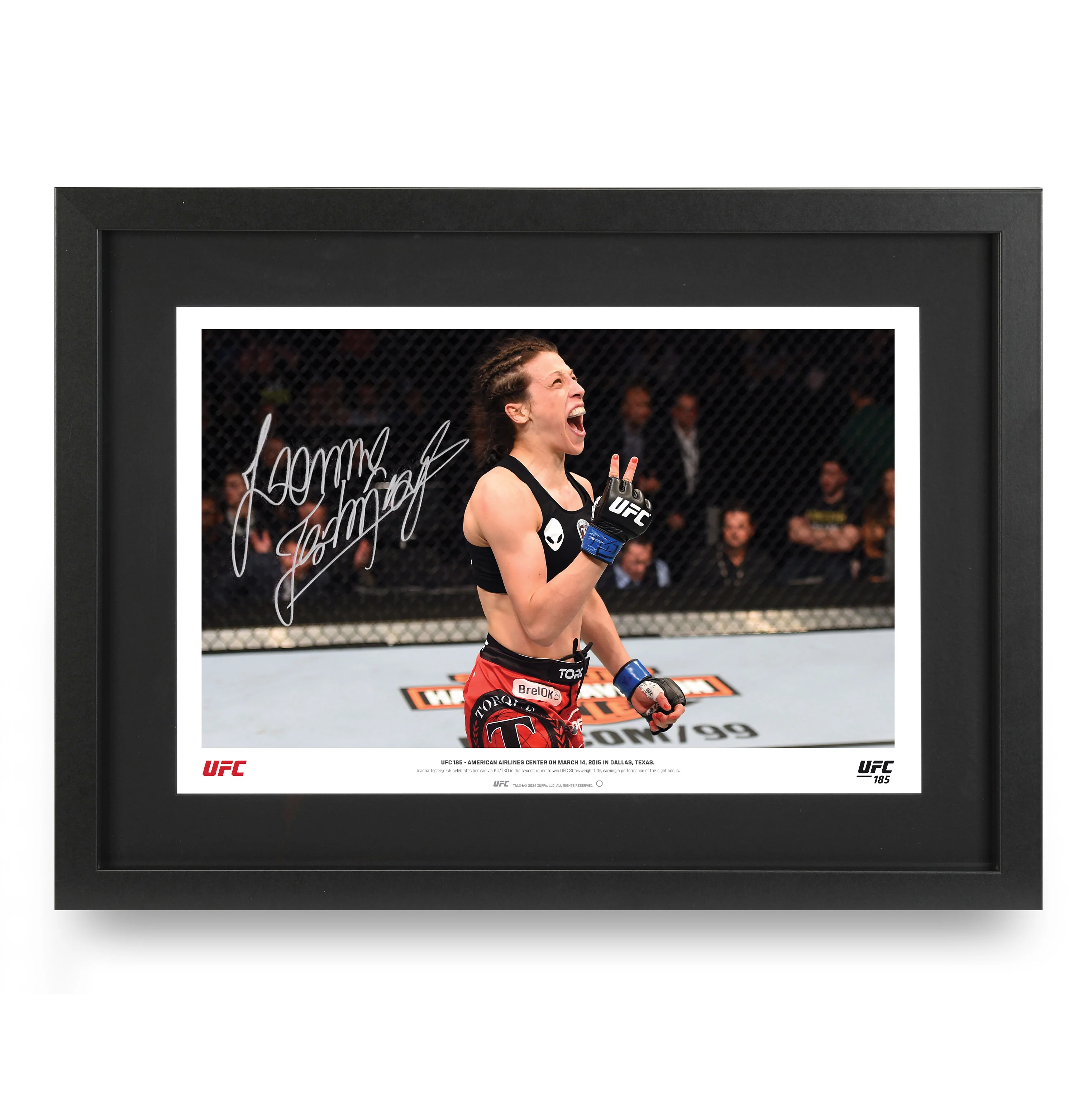Joanna Jedrzejczyk Signed Photo UFC 185