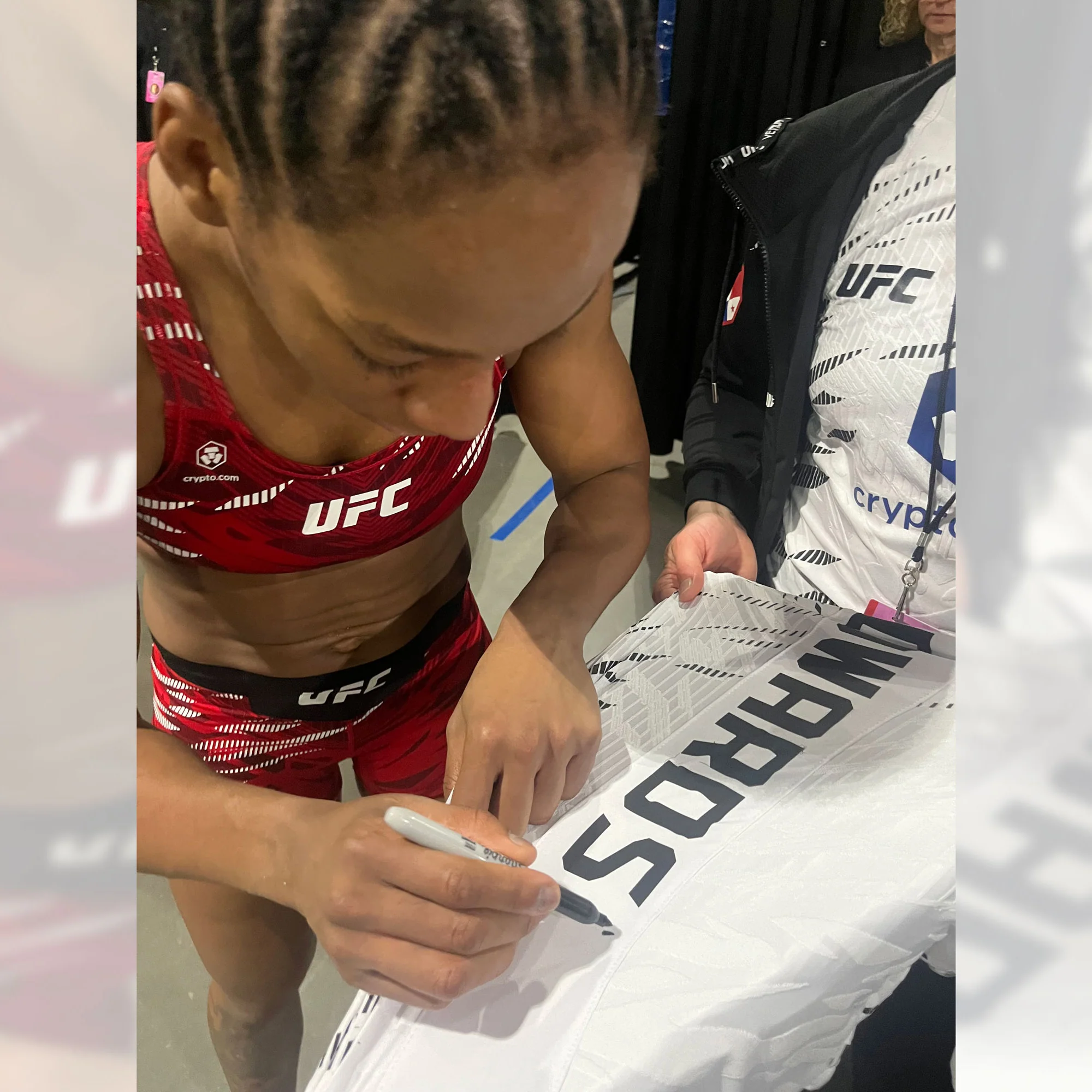 Joselyne Edwards Signed 1-of-1 Fight Issued Jersey UFC Fight Night: Machado Garry vs Prates - Image 2