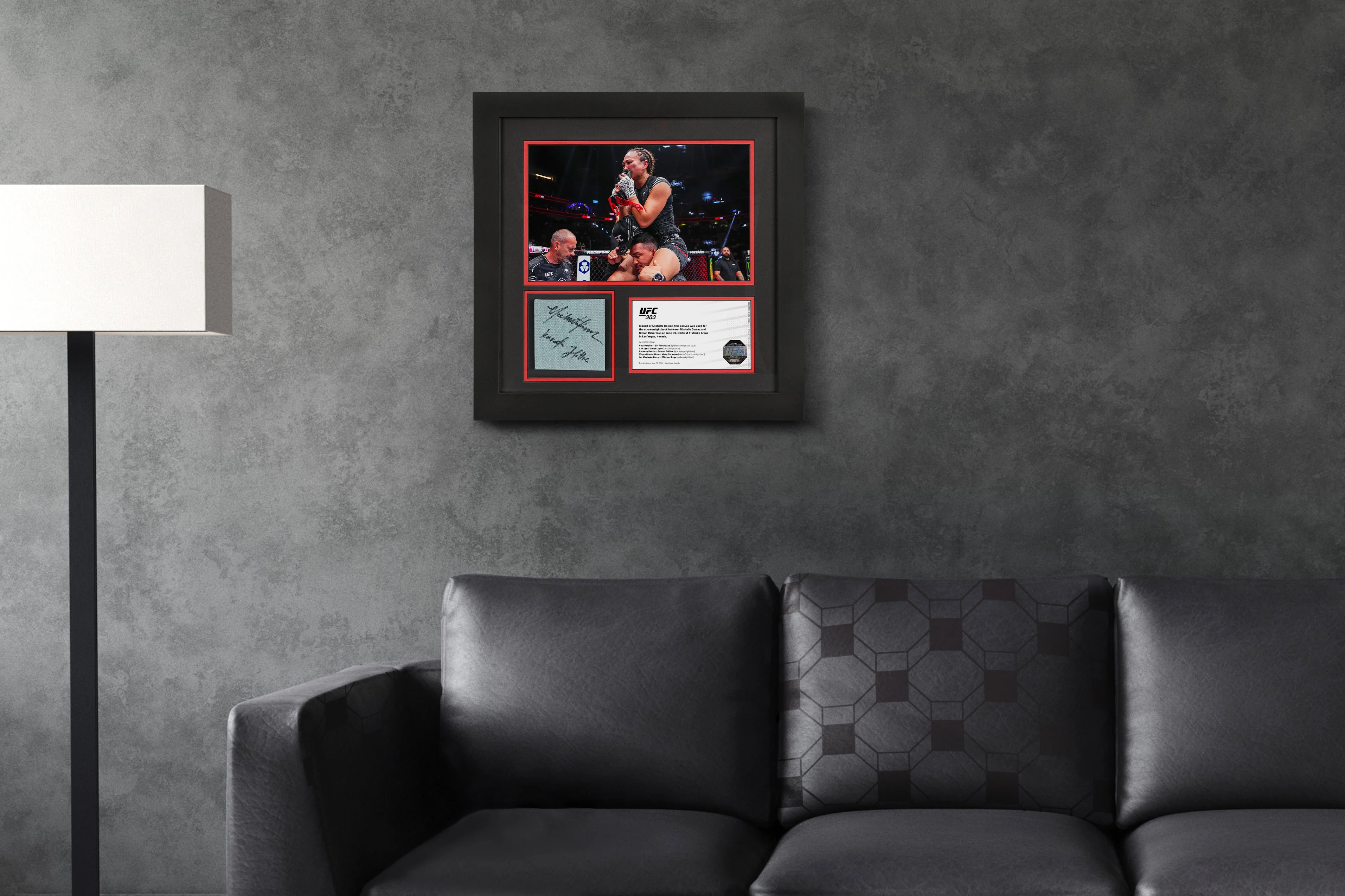 Michelle Waterson UFC 303 Signed Canvas & Photo - Image 6