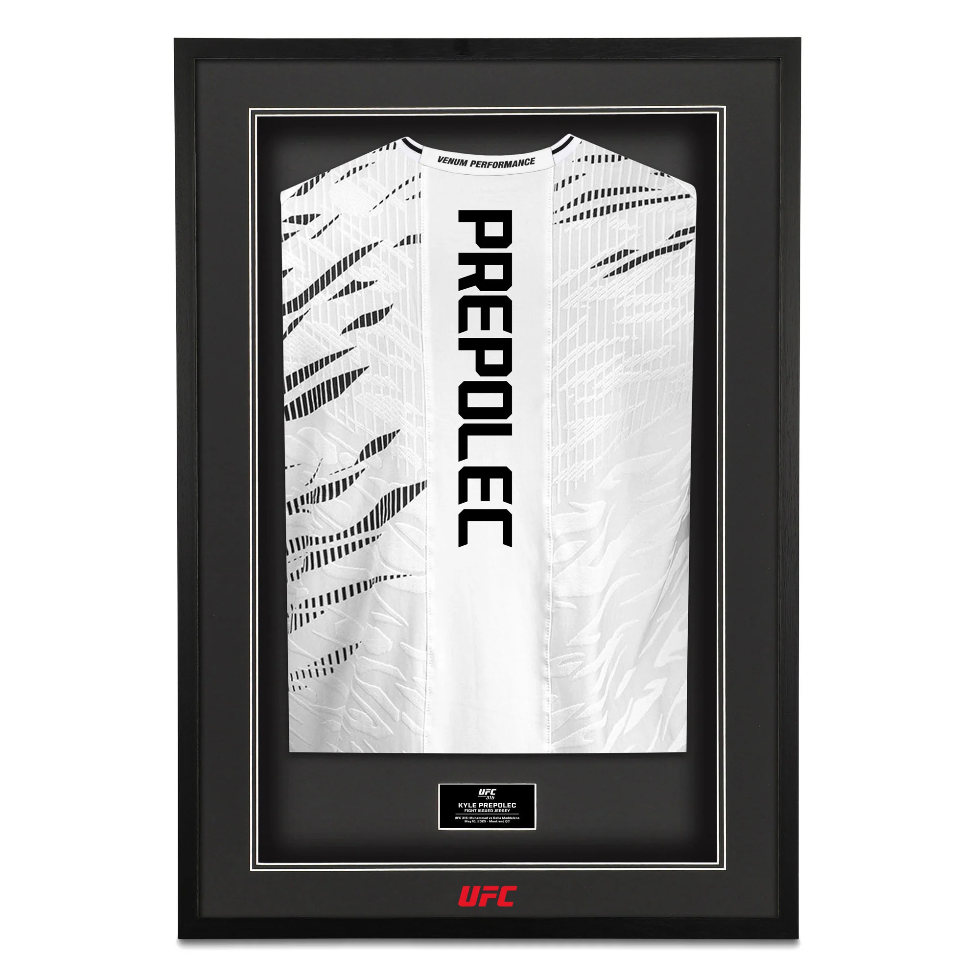 Kyle Prepolec 1-of-1 Fight Issued Jersey UFC 315: Muhammad vs Della Maddalena