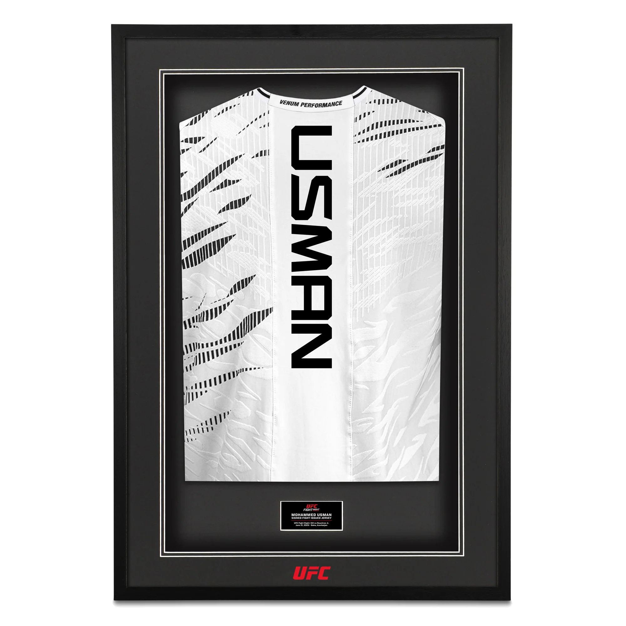 Mohammed Usman Signed 1-of-1 Fight Issued Jersey UFC Fight Night: Hill vs Rountree Jr