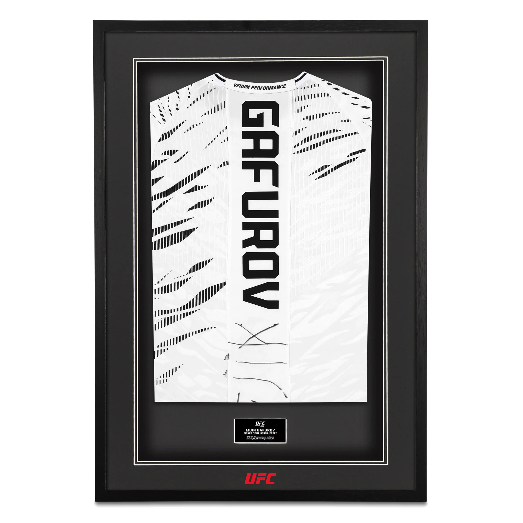 Muin Gafurov Signed 1-of-1 Fight Issued Jersey UFC 311: Makhachev vs Moicano