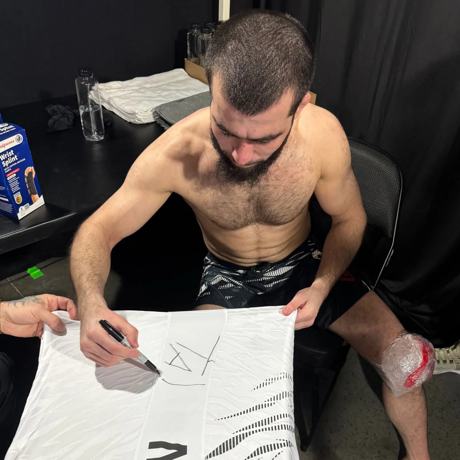 Muin Gafurov Signed 1-of-1 Fight Issued Jersey UFC 311: Makhachev vs Moicano - Image 2