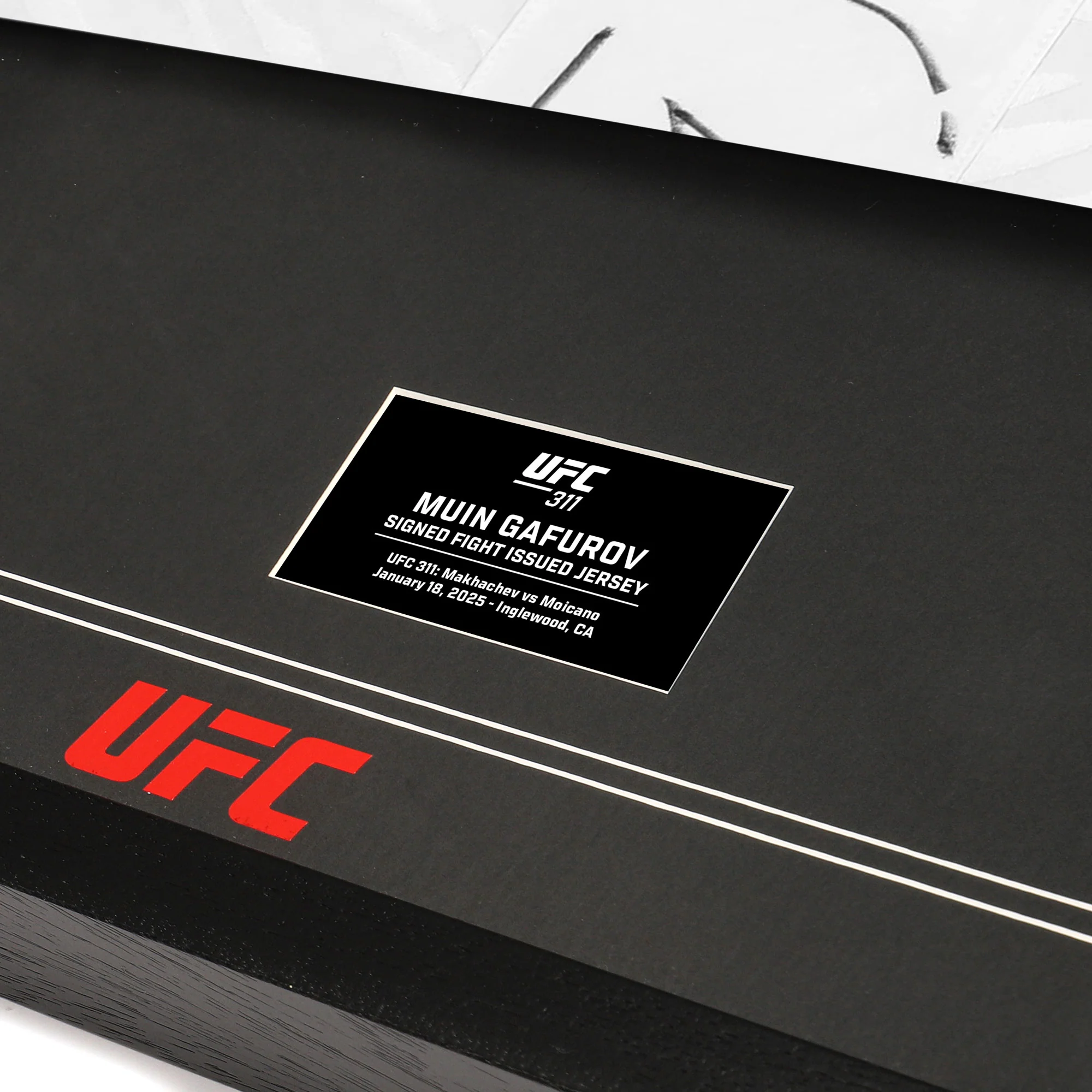 Muin Gafurov Signed 1-of-1 Fight Issued Jersey UFC 311: Makhachev vs Moicano - Image 3