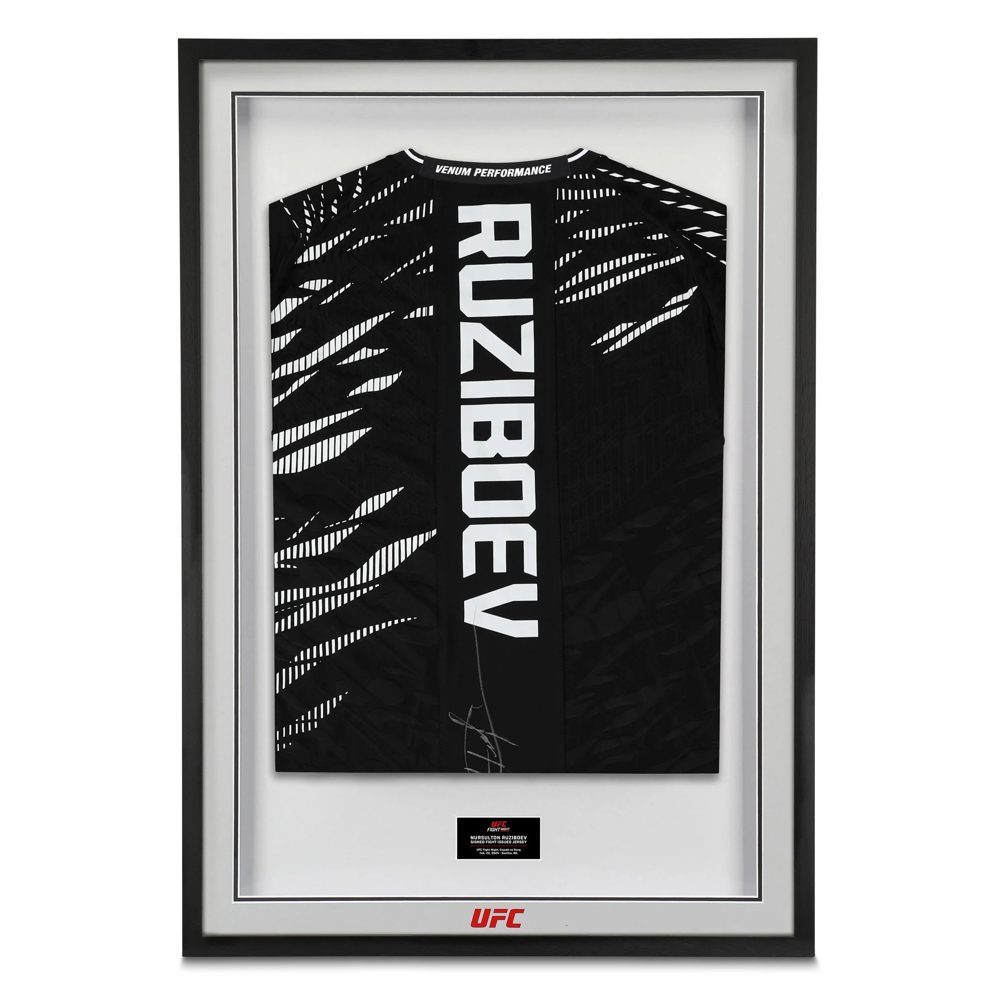Nursulton Ruziboev Signed 1-of-1 Fight Issued Jersey UFC Fight Night: Cejudo vs Song