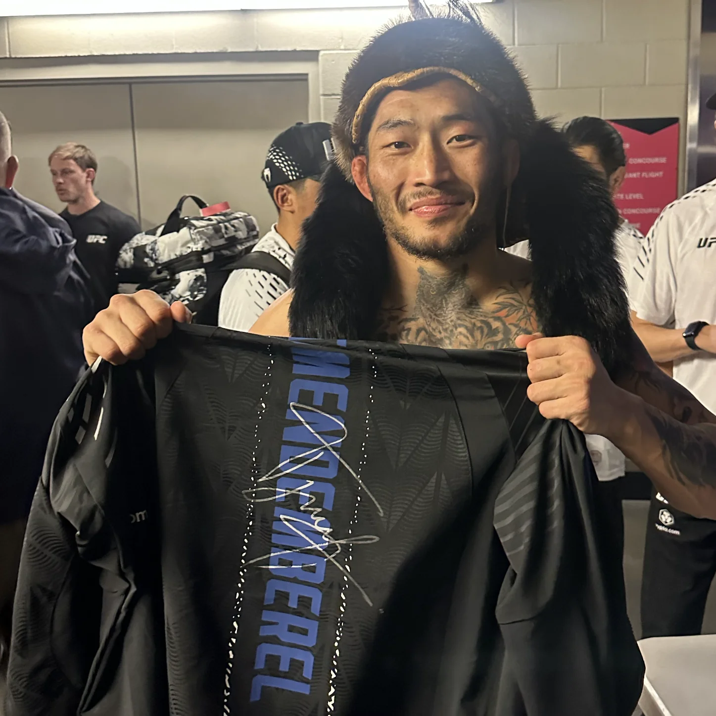 Nyamjargal Tumendemberel Signed 1-of-1 Fight Worn Hoodie UFC 326: Holloway vs Oliveira 2 - Image 3