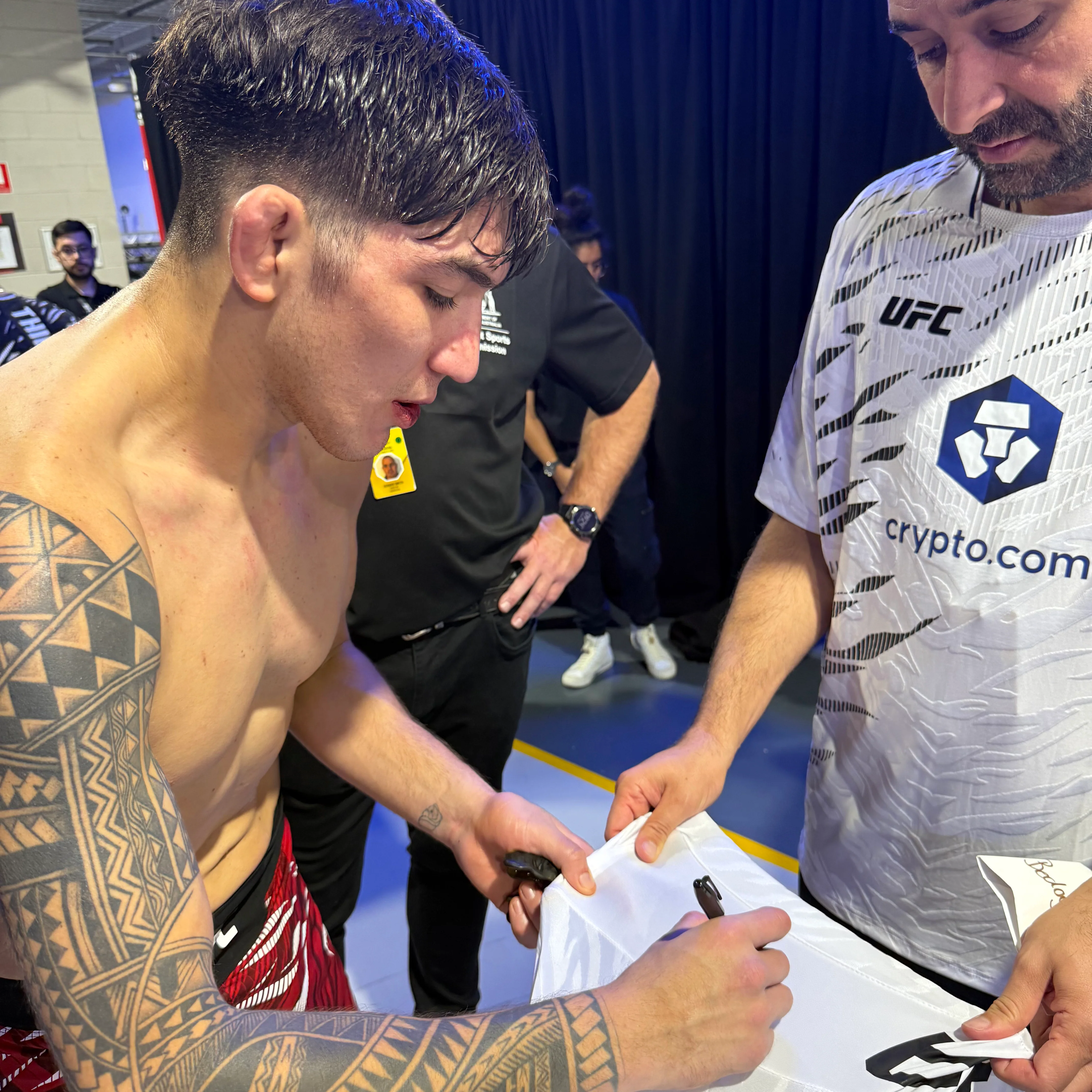 Rolando Bedoya Signed 1-of-1 Fight Worn Jersey UFC Fight Night: Ulberg vs Reyes - Image 2