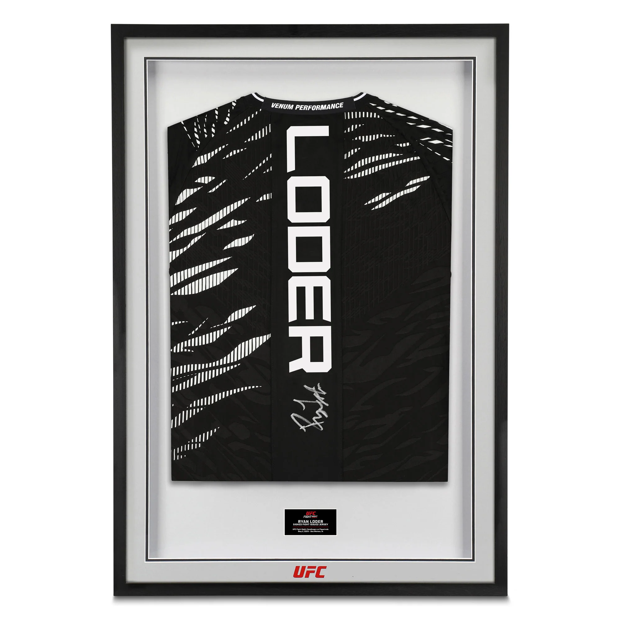 Ryan Loder Signed 1-of-1 Fight Issued Jersey UFC Fight Night: Sandhagen vs Figueiredo