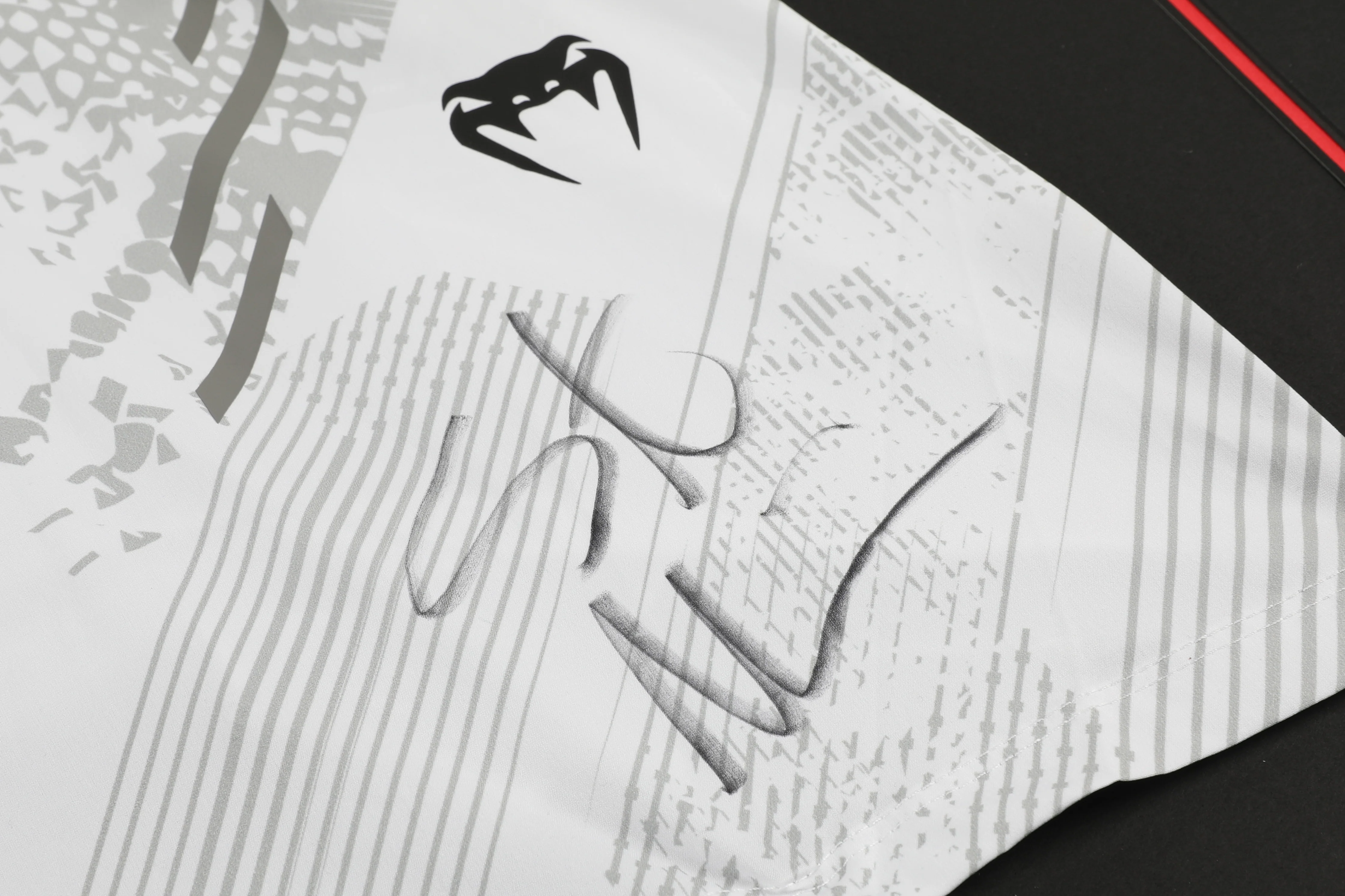 Stipe Miocic White Venum Adrenaline Signed Shorts - Image 4