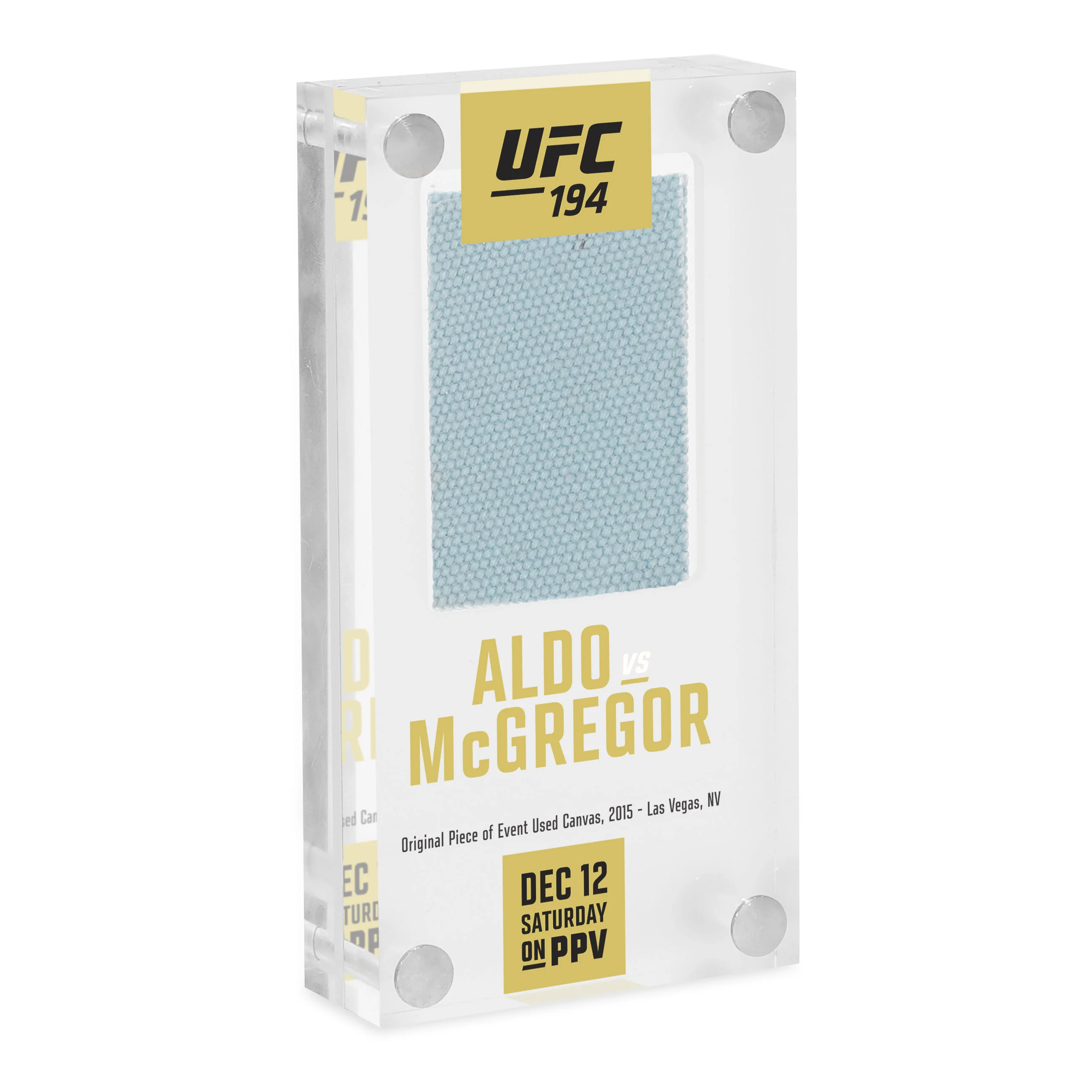 UFC 194: José Aldo vs Conor McGregor Canvas in Acrylic