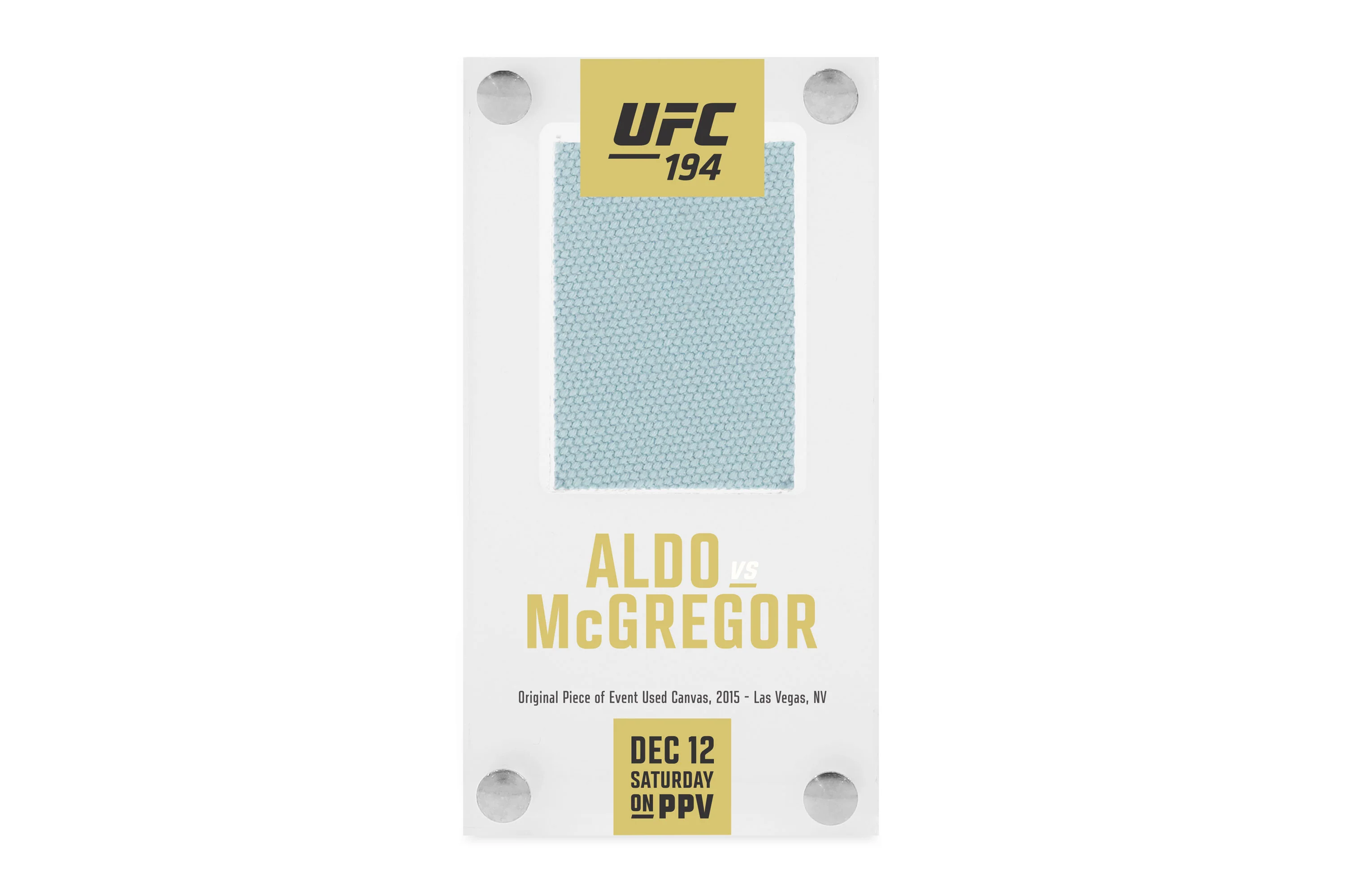 UFC 194: José Aldo vs Conor McGregor Canvas in Acrylic - Image 3