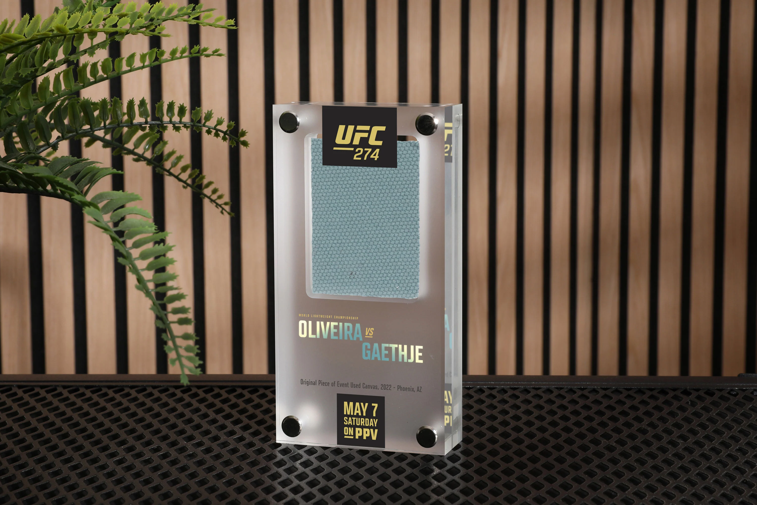 UFC 274: Oliveira vs Gaethje Canvas in Acrylic - Image 4