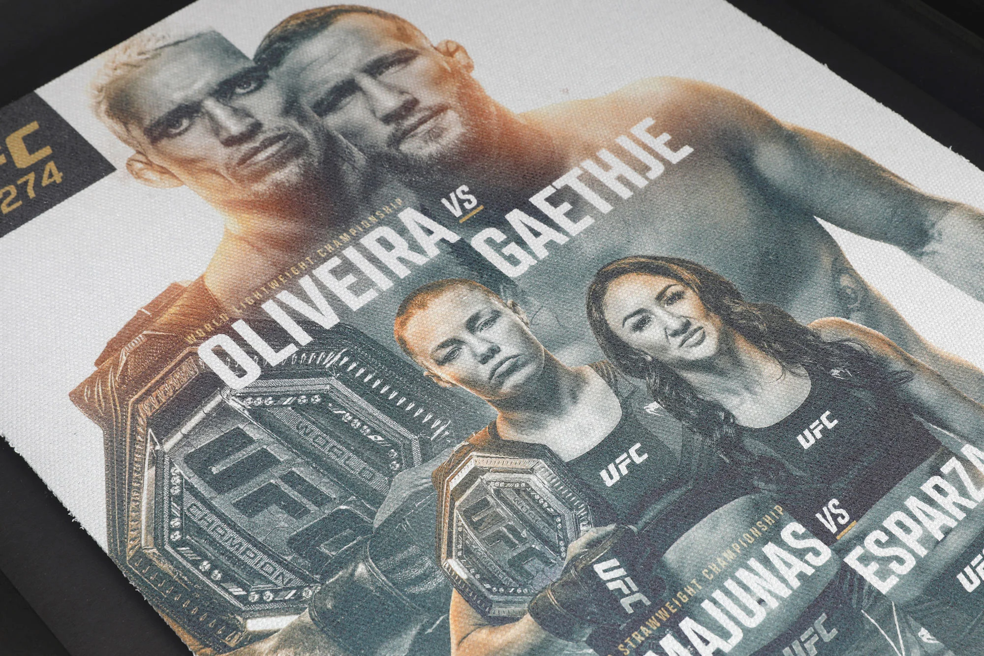 UFC 274: Oliveira vs Gaethje Limited Edition Canvas Poster - Image 4