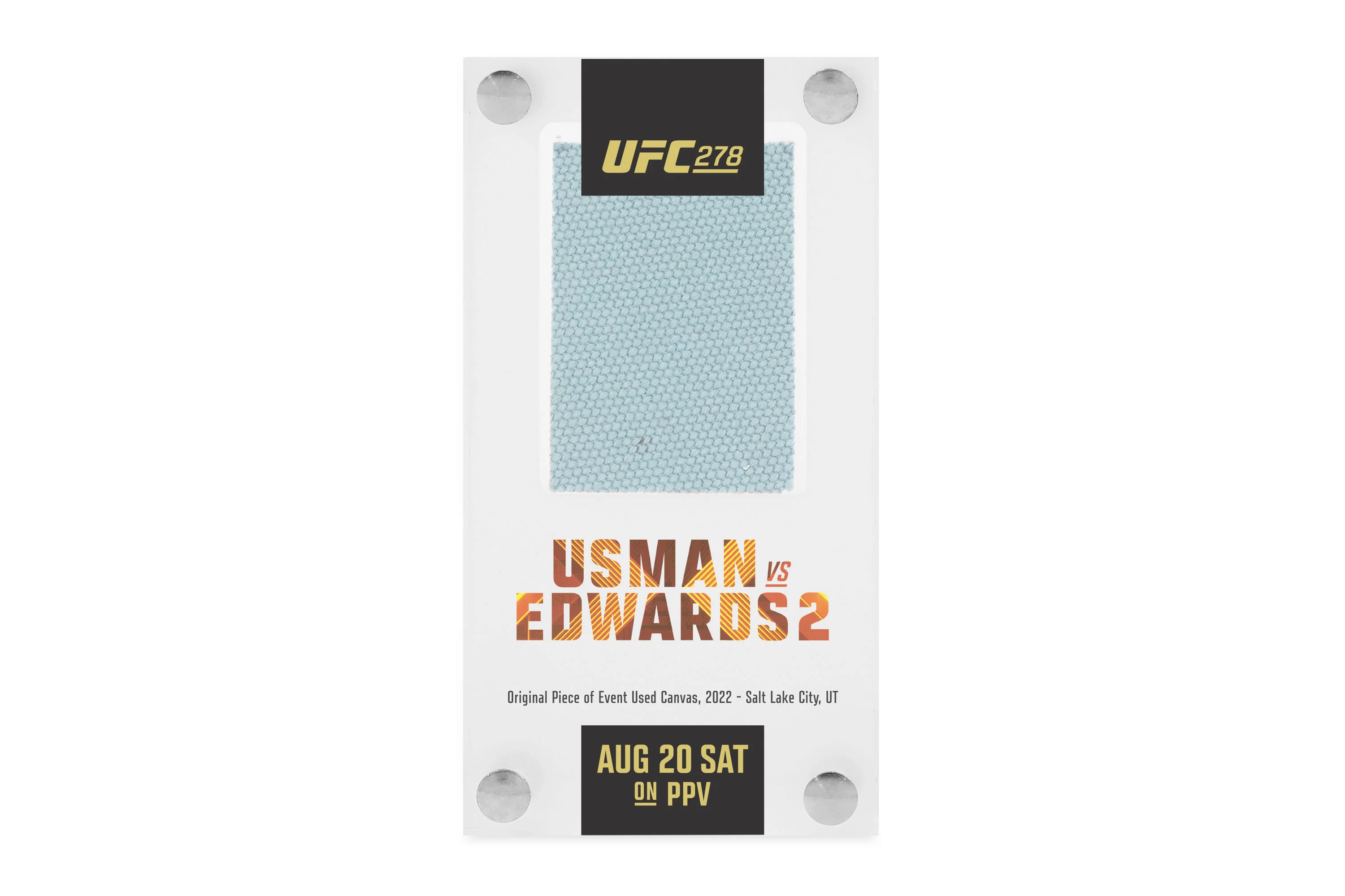 UFC 278: Usman vs Edwards 2 Canvas in Acrylic - Image 3