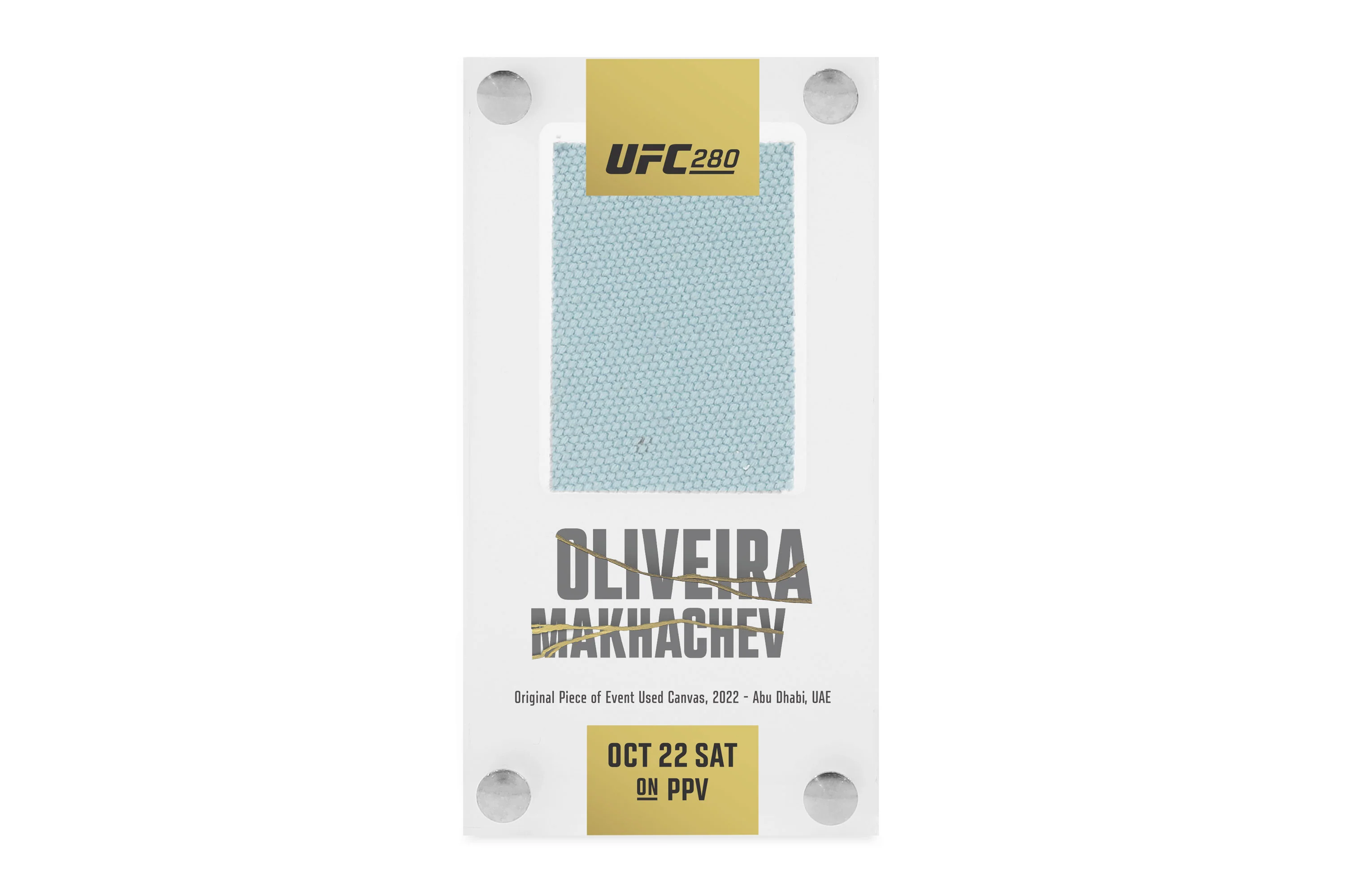 UFC 280: Oliveira vs Makhachev Canvas in Acrylic - Image 3