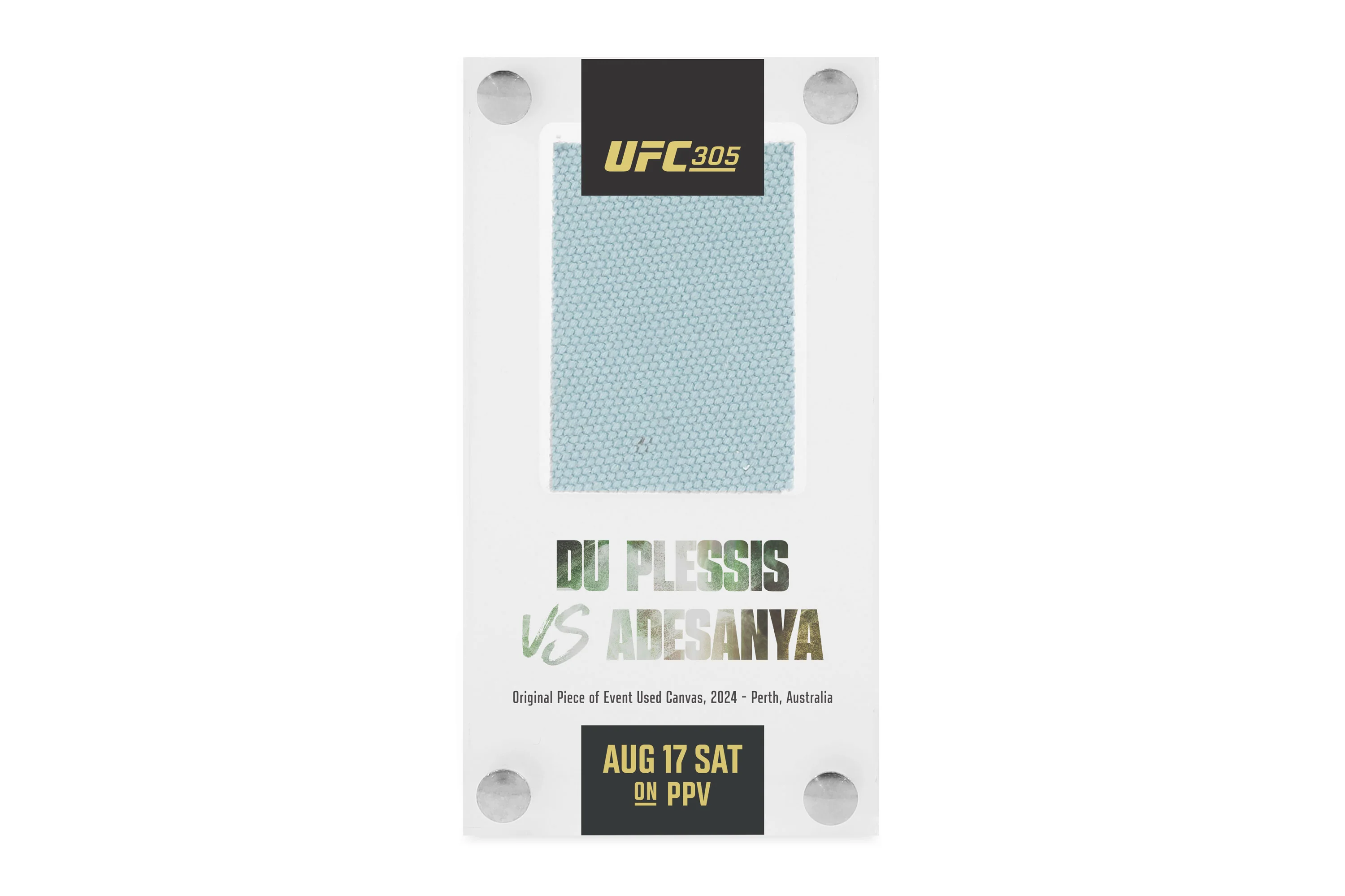 UFC 305: du Plessis vs Adesanya Canvas in Acrylic - Image 3