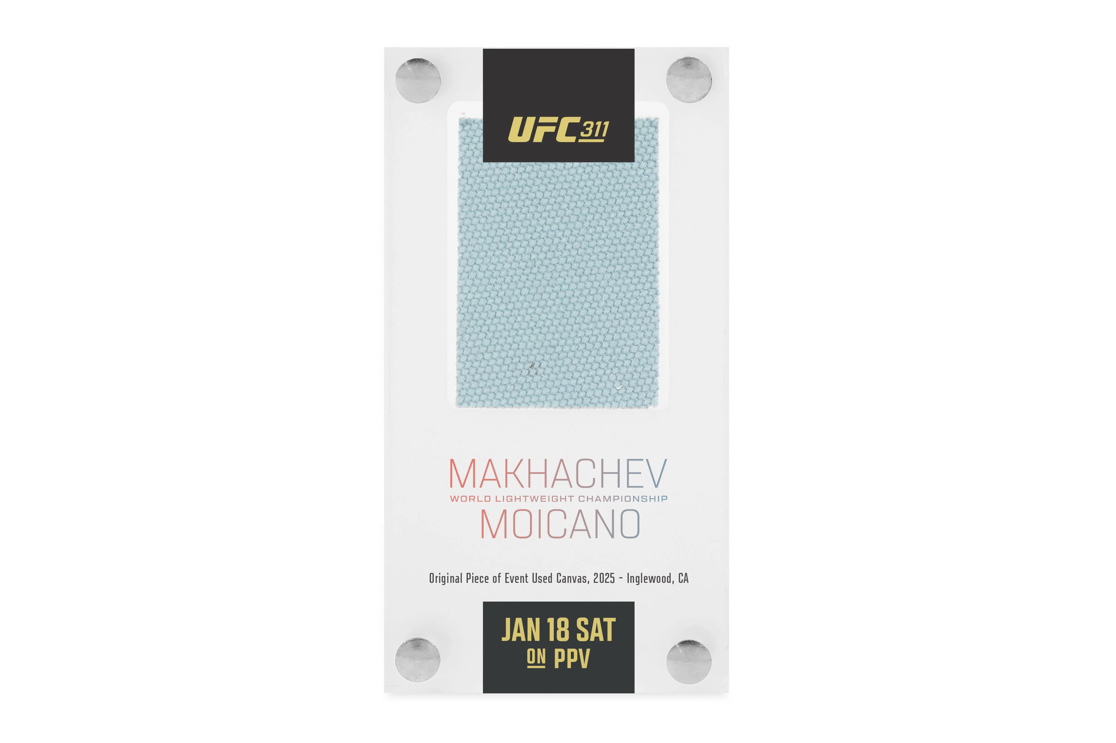 UFC 311: Makhachev vs Moicano Canvas in Acrylic - Image 3