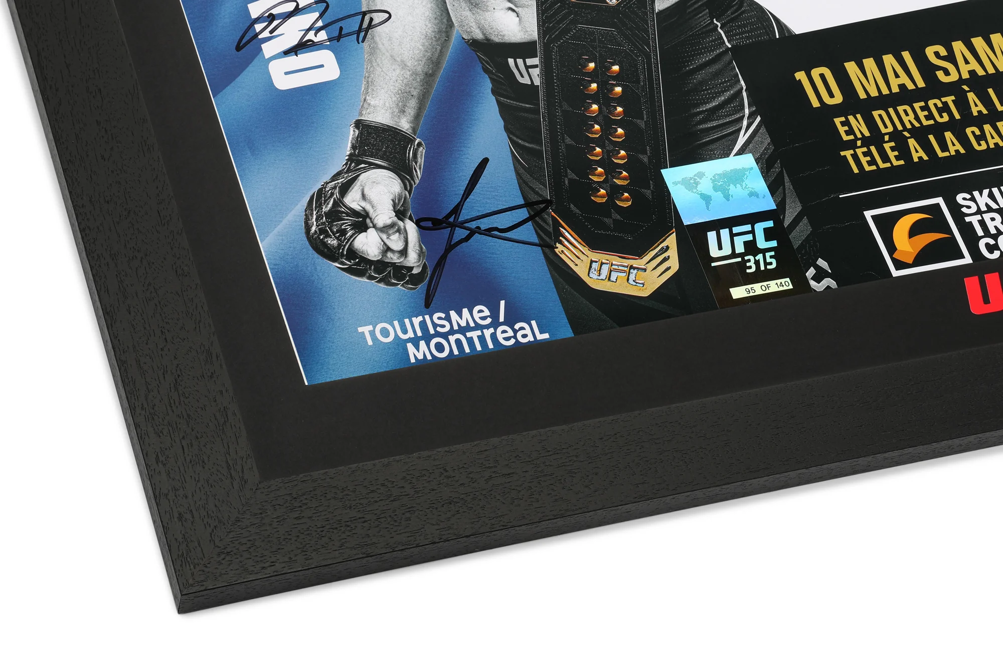 UFC 315: Muhammad vs Della Maddalena Autographed Event Poster - Image 3
