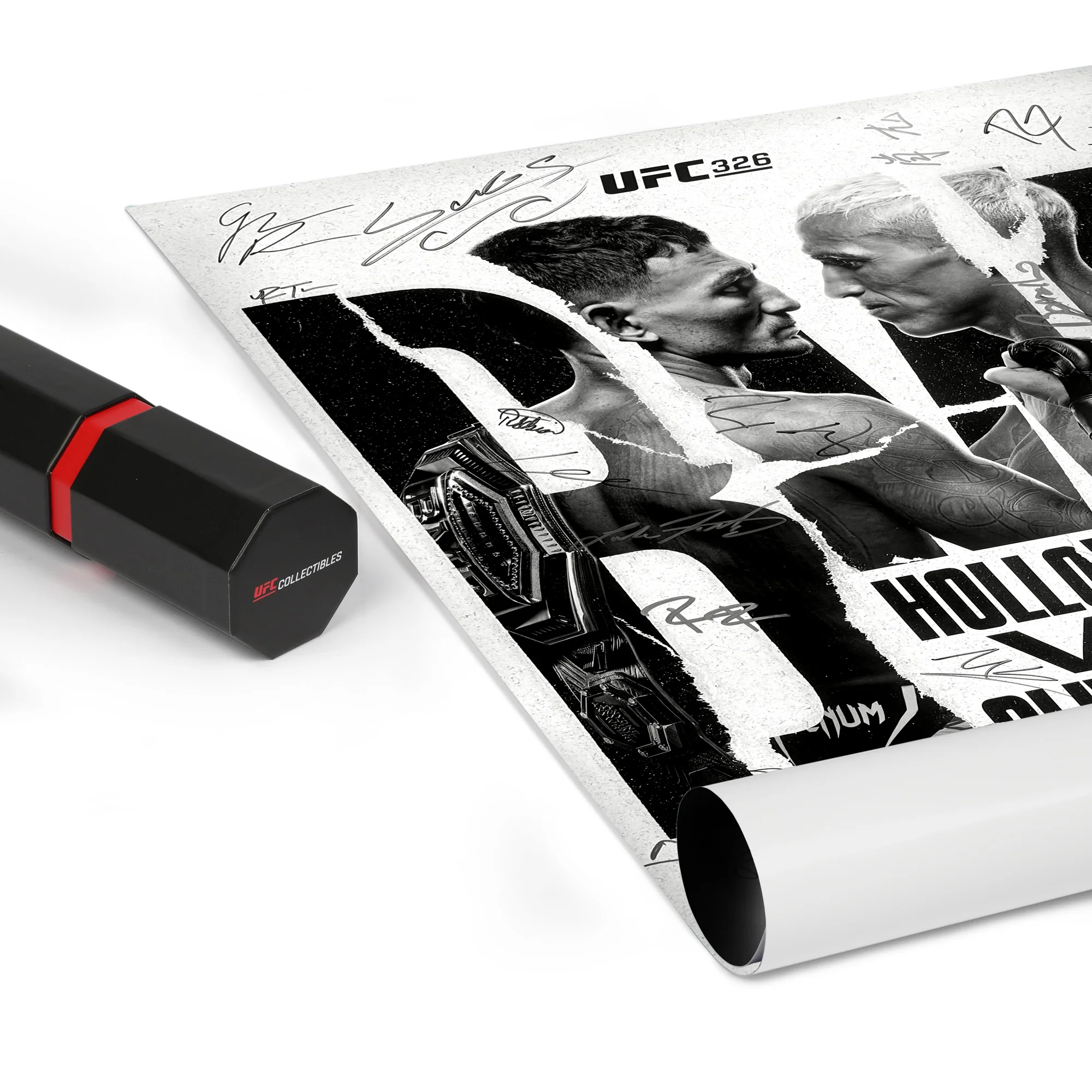 UFC 326: Holloway vs Oliveira 2 Autographed Event Poster - Image 9