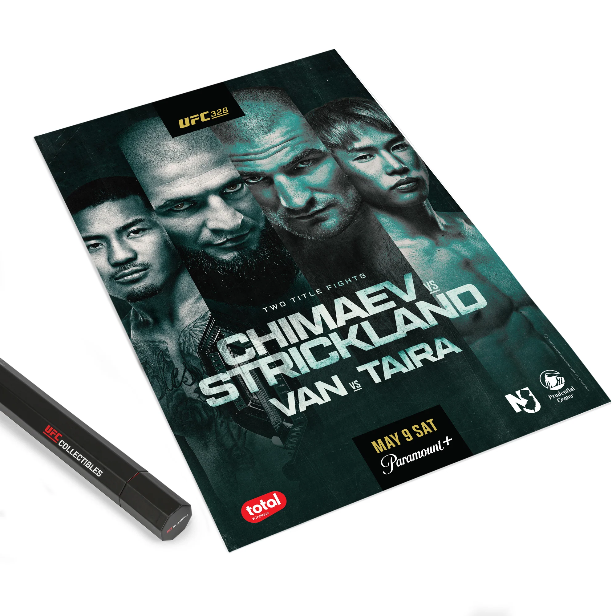 UFC 328: Chimaev vs Strickland Autographed Event Poster - Image 8