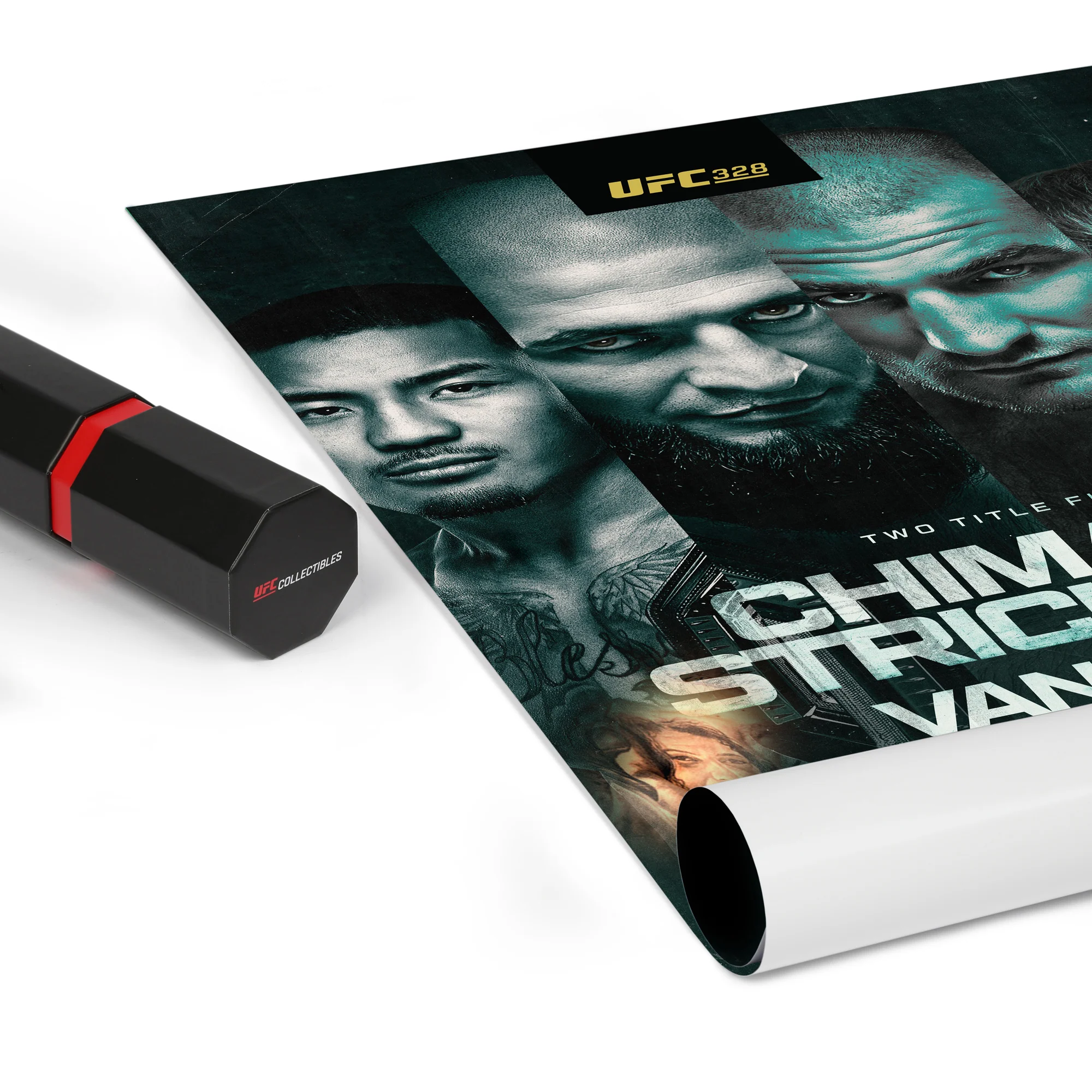 UFC 328: Chimaev vs Strickland Autographed Event Poster - Image 9