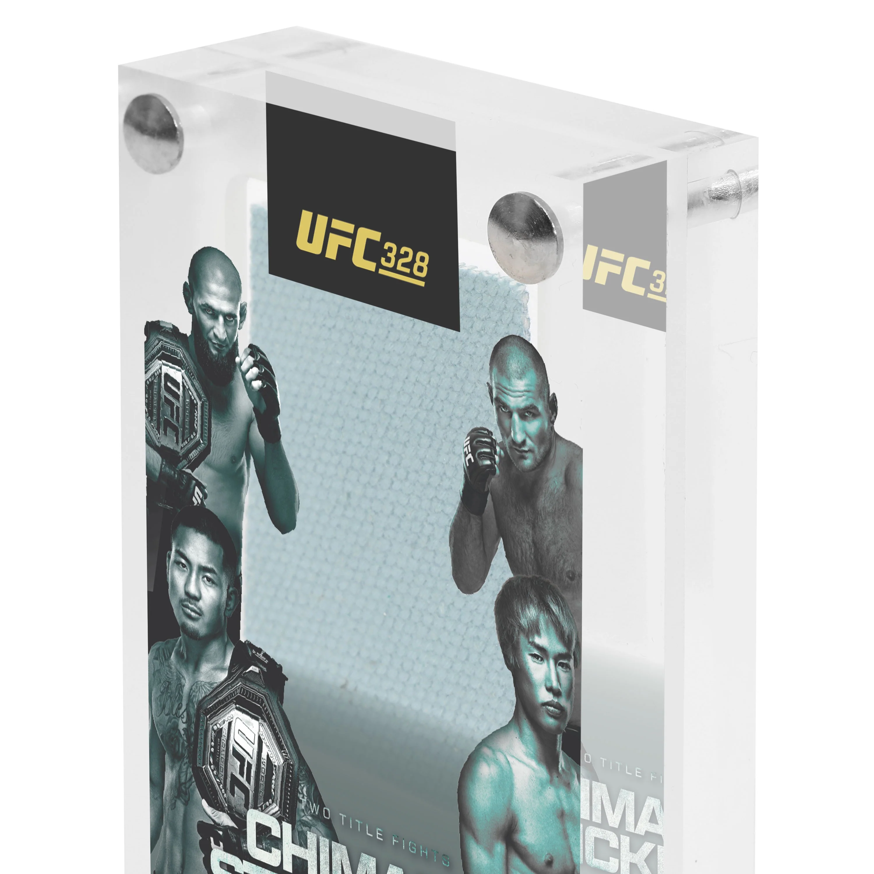 UFC 328: Chimaev vs Strickland Canvas in Acrylic - Image 3