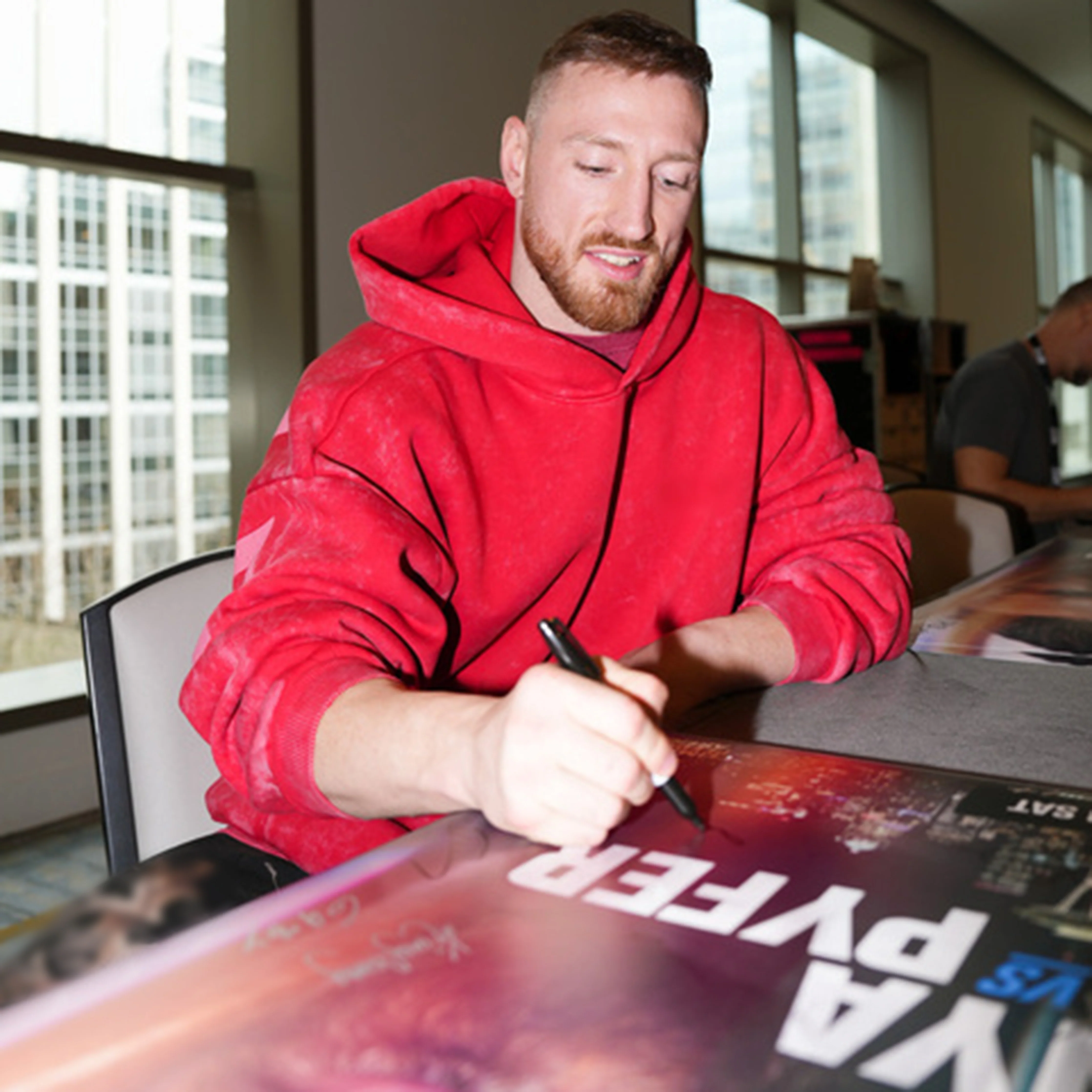 UFC Fight Night: Adesanya vs Pyfer Autographed Event Poster - Image 3