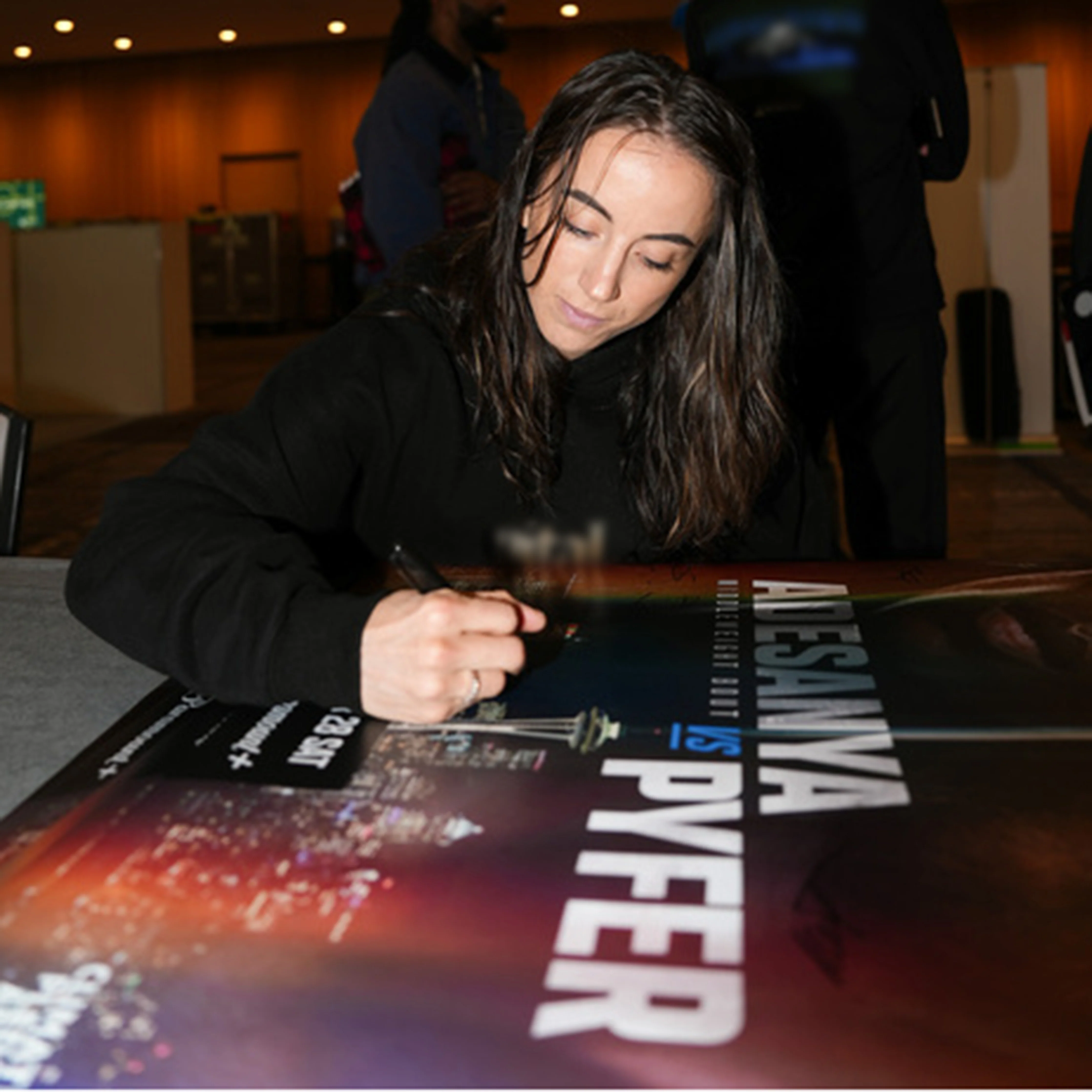 UFC Fight Night: Adesanya vs Pyfer Autographed Event Poster - Image 6