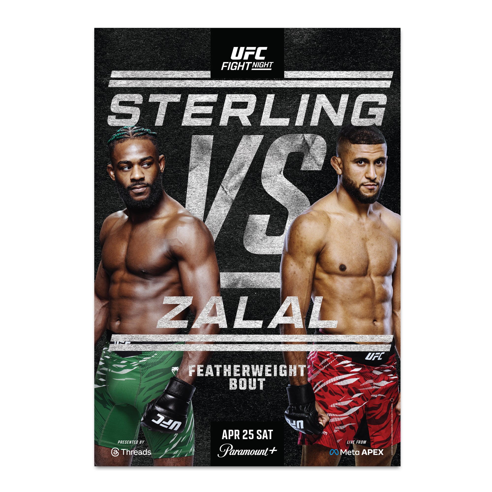 UFC Fight Night: Sterling vs Zalal Autographed Event Poster - Image 3