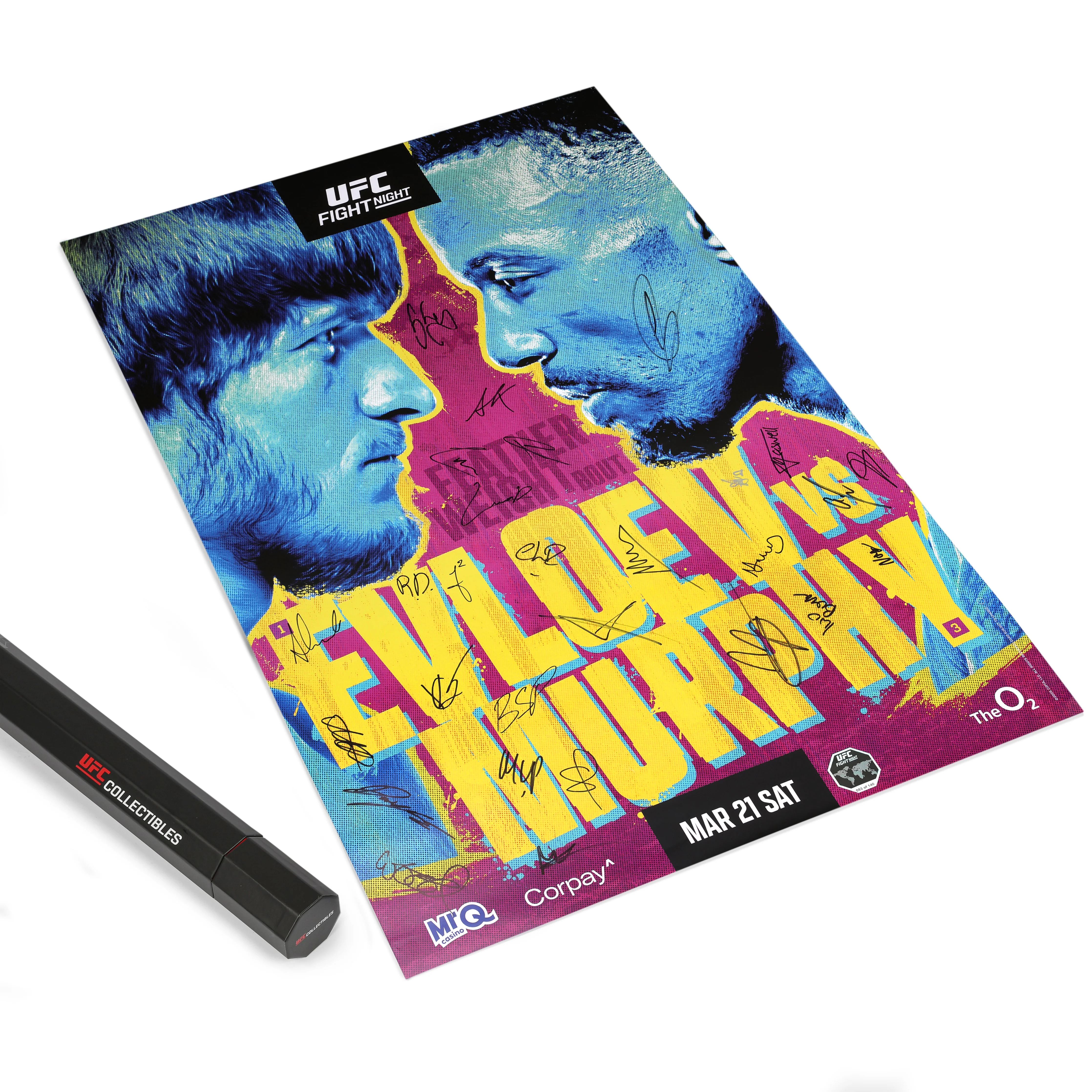 UFC Fight Night: Evloev vs Murphy Autographed Event Poster - Image 8