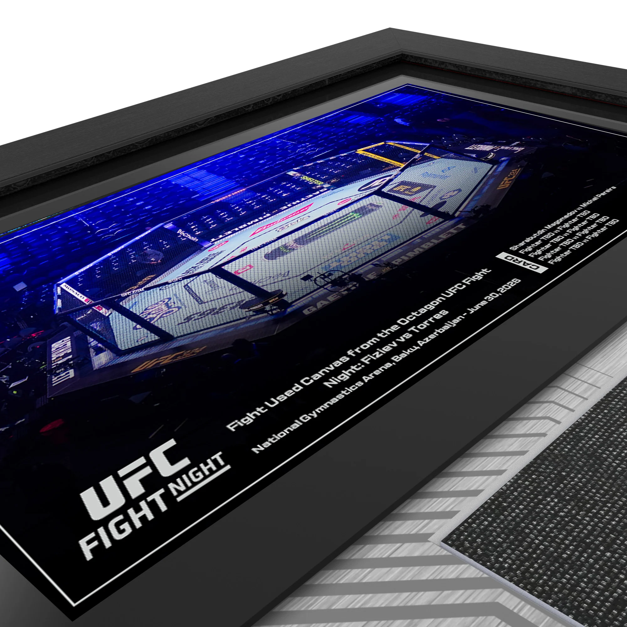 SOLD OUT: UFC Fight Night: Fiziev vs Torres Name on Canvas - Image 5