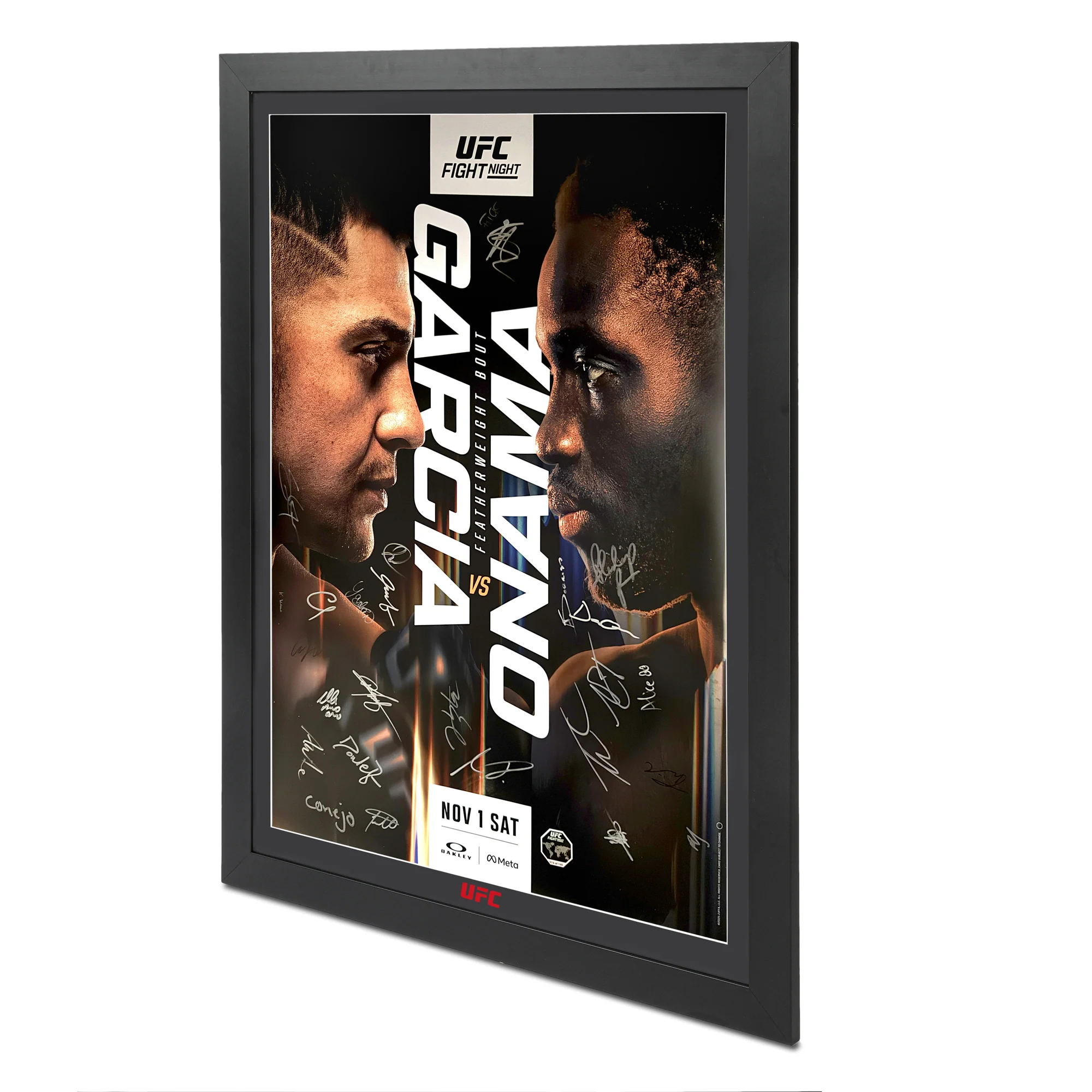 UFC Fight Night: Garcia vs Onama Autographed Event Poster - Image 2