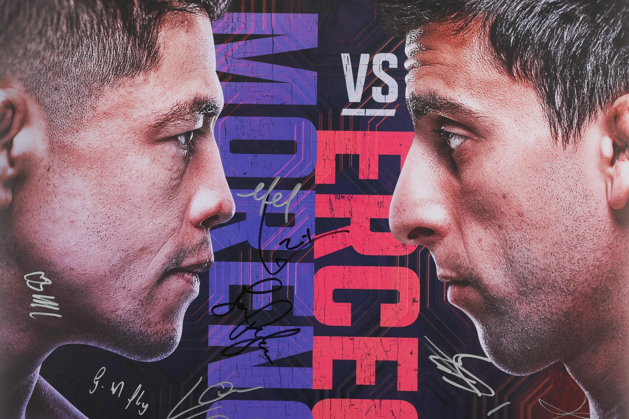 UFC Fight Night: Moreno vs Erceg Autographed Event Poster - Image 3