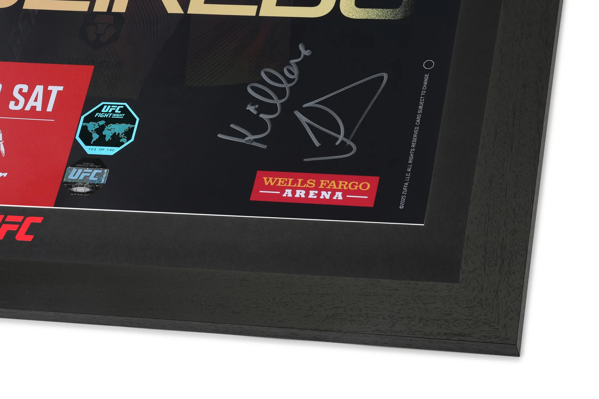 UFC Fight Night: Sandhagen vs Figueiredo Autographed Event Poster - Image 6